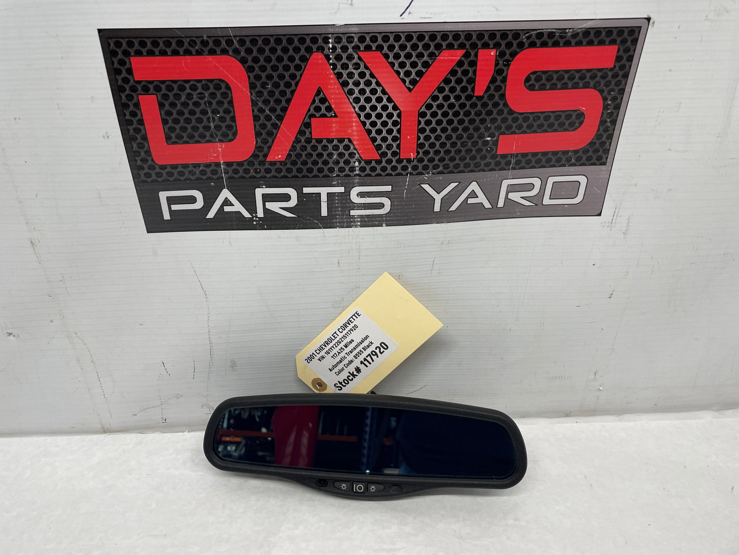 2001 Chevy C5  Corvette Rearview Rear View Mirror w/ Map Light OEM - Day's Parts Yard