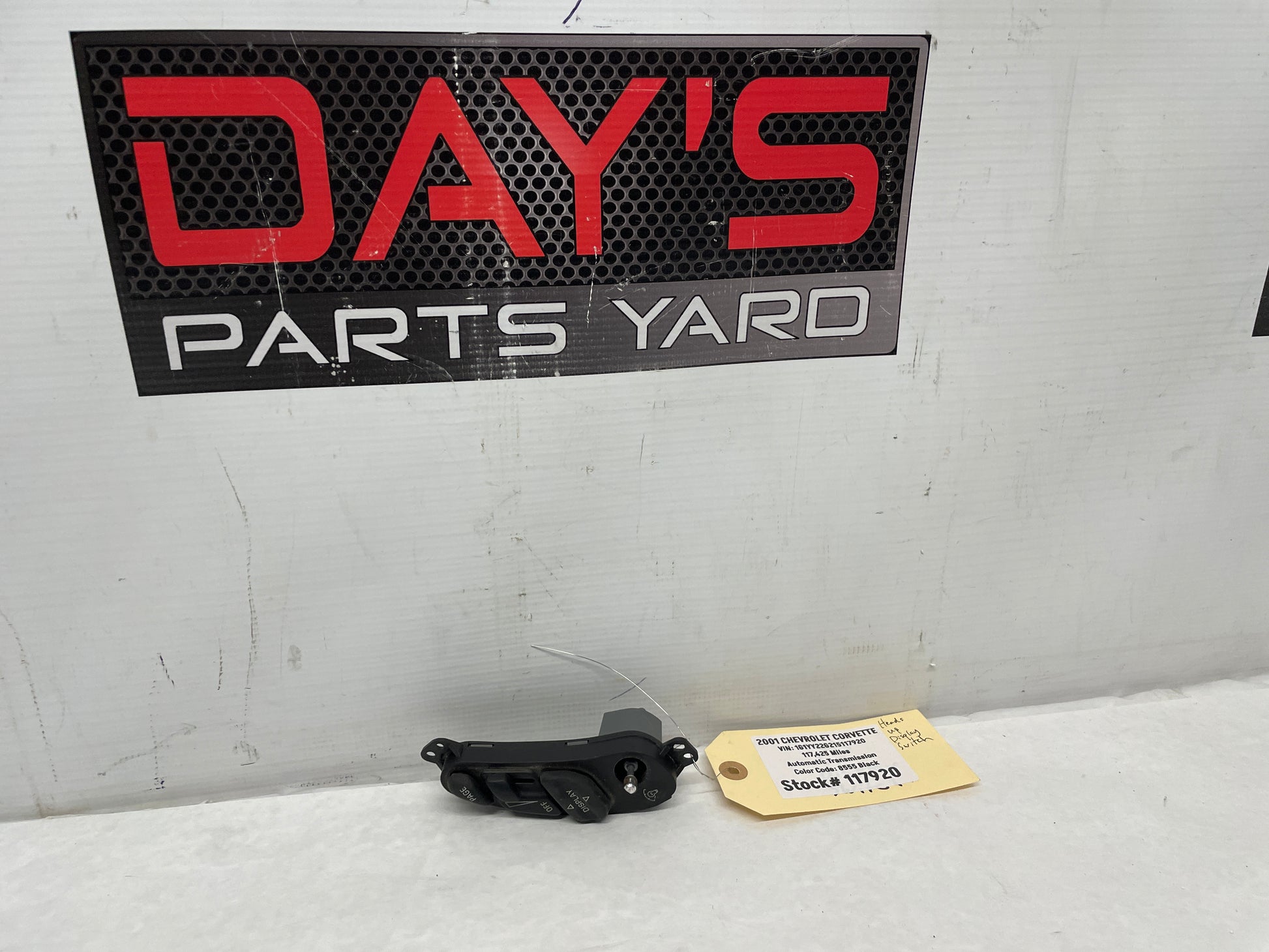 2001 Chevy C5 Corvette Instrument Cluster Hud Dimmer Switch OEM - Day's Parts Yard