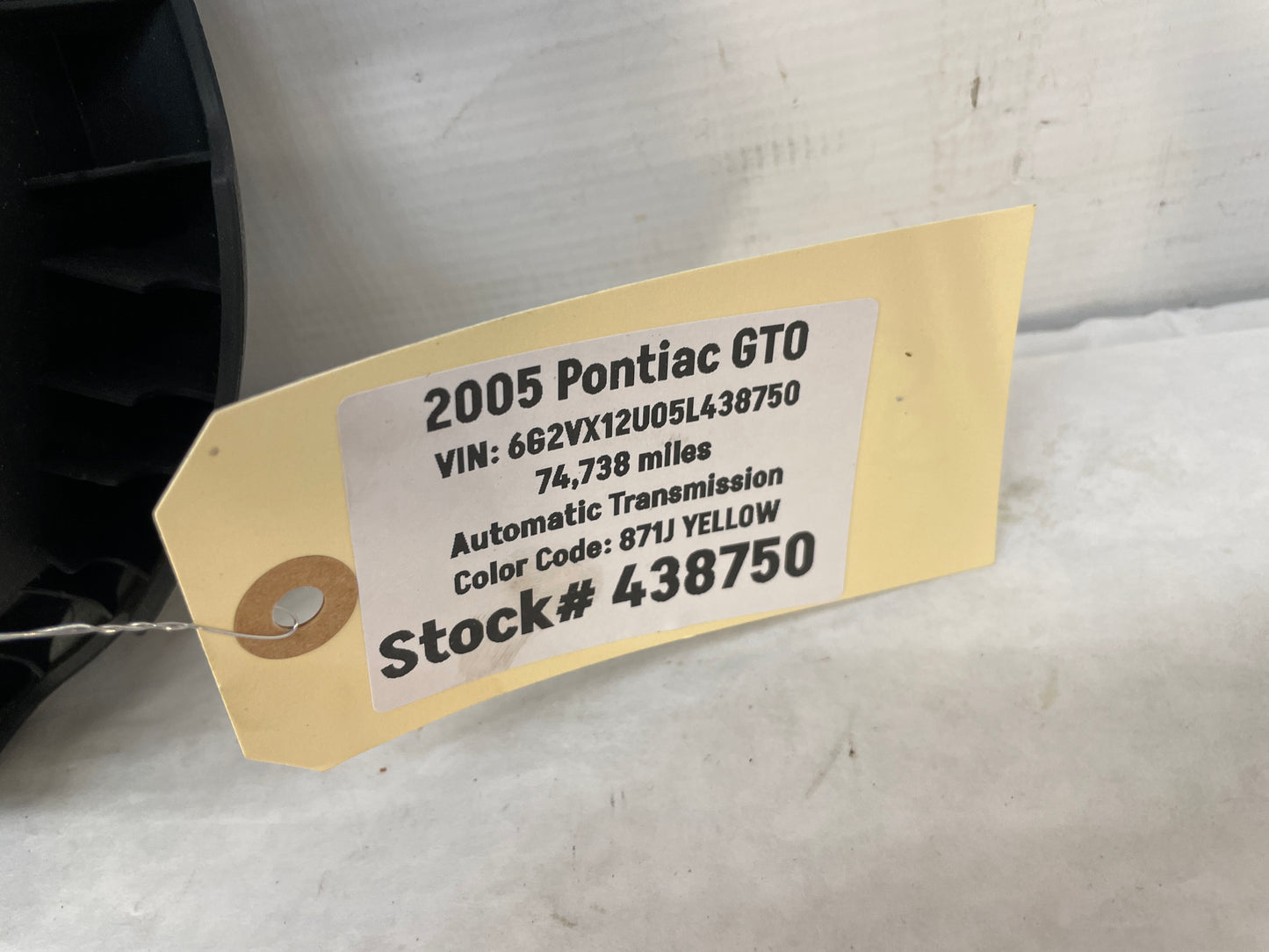 2005 Pontiac GTO Steering Wheel Airbag Air Bag OEM