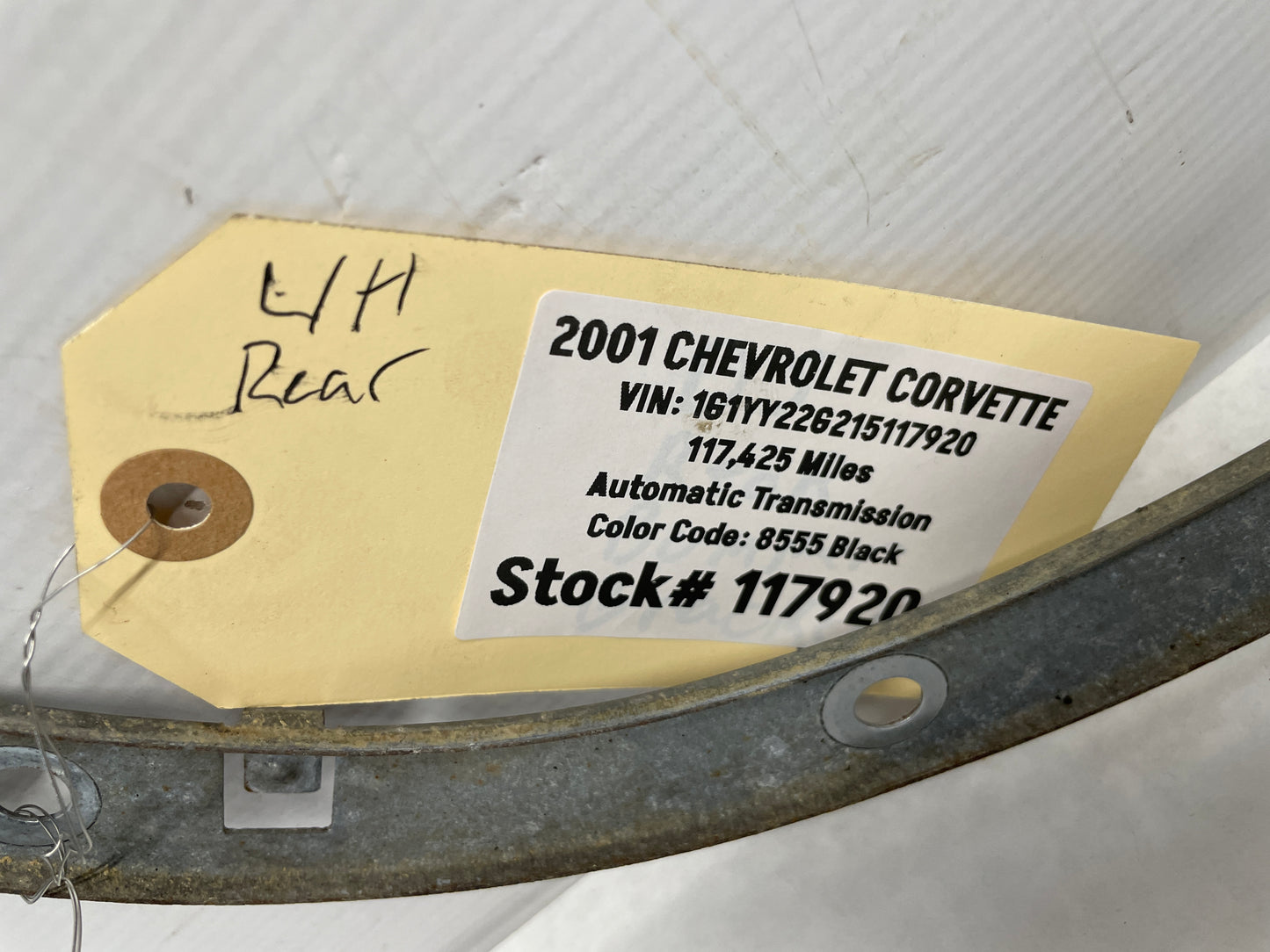 2001 Chevy C5 Corvette RH & LH Rear Bumper Quarter Fender Outer Bracket Support OEM - Day's Parts Yard