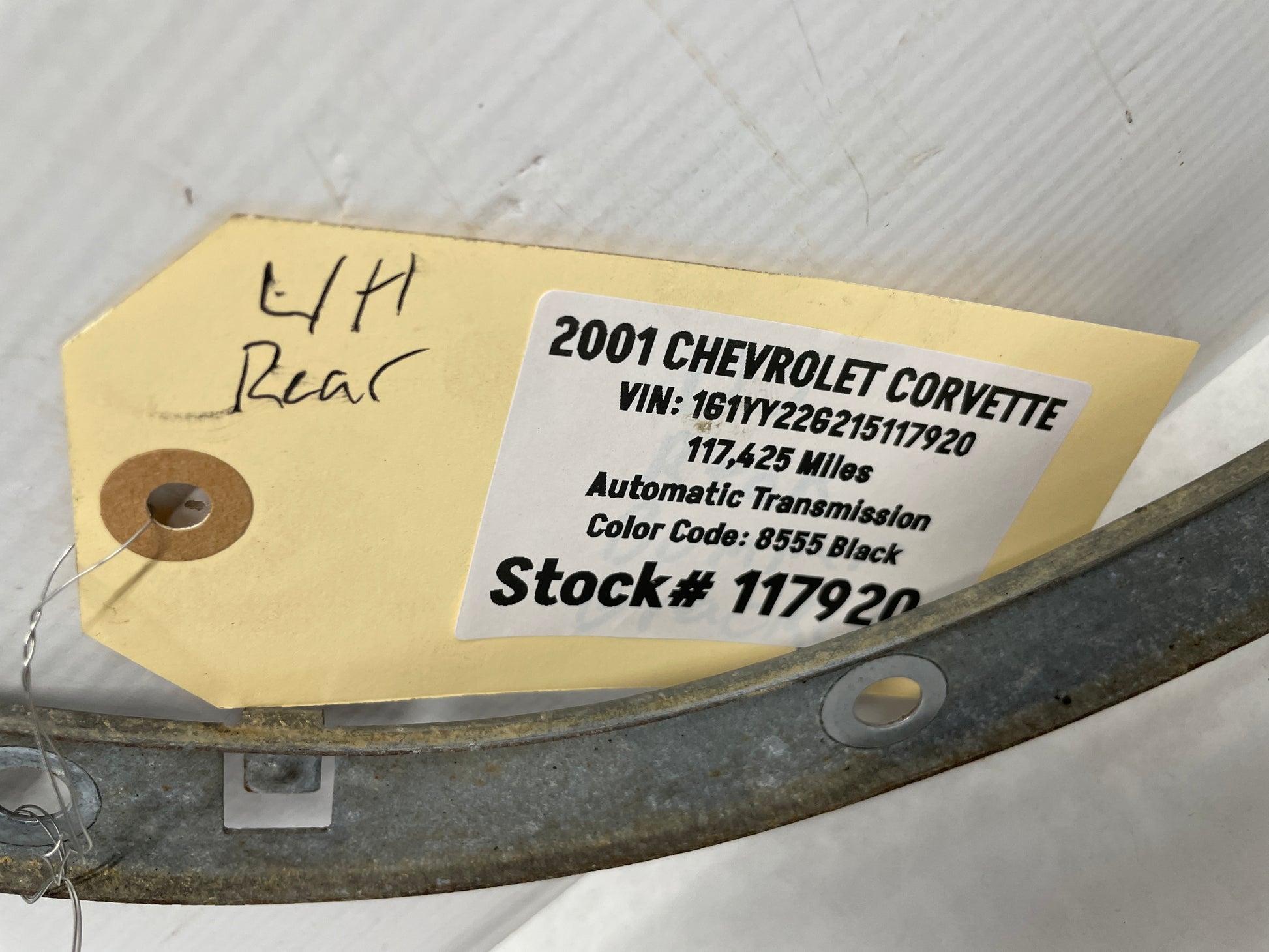 2001 Chevy C5 Corvette RH & LH Rear Bumper Quarter Fender Outer Bracket Support OEM - Day's Parts Yard