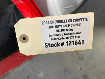 2004 Chevy C5 Corvette Hood Assembly Red OEM - Day's Parts Yard