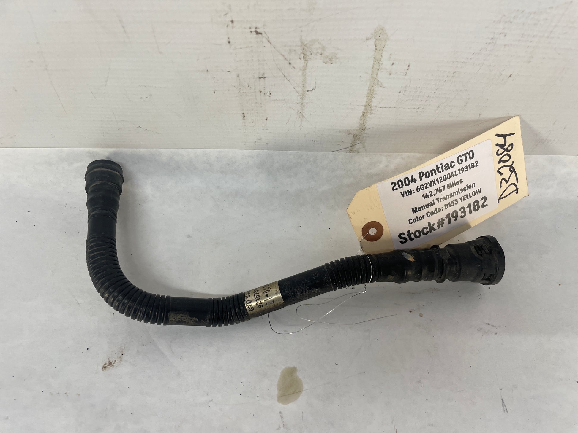 2004 Pontiac GTO EVAP Fuel Tank Line Hose Tube OEM - Day's Parts Yard