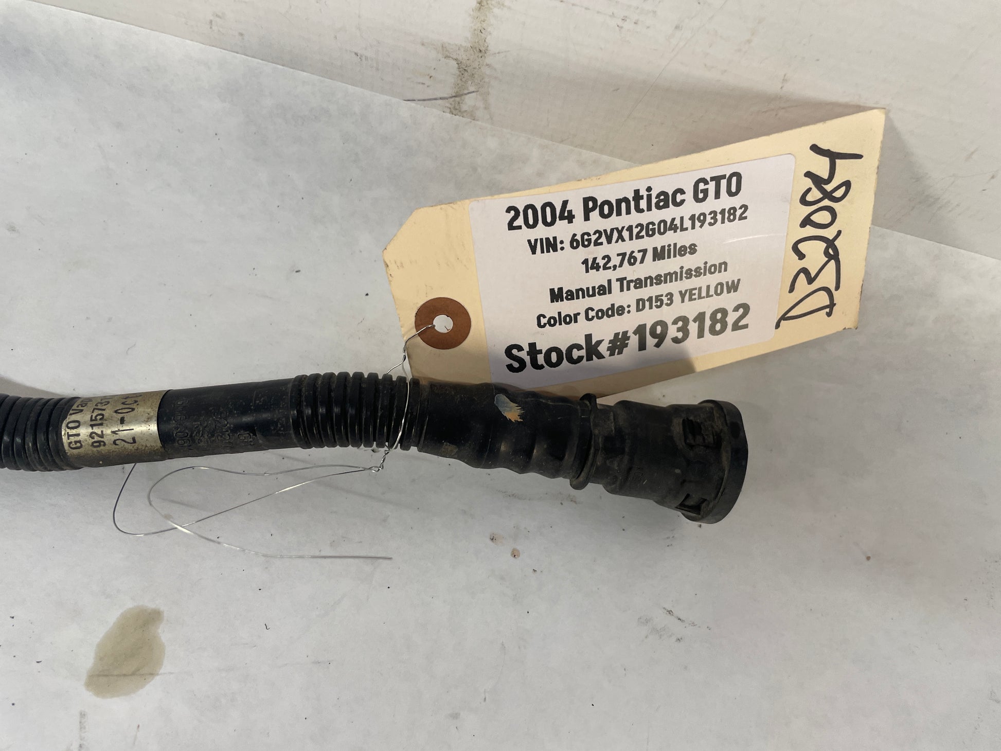 2004 Pontiac GTO EVAP Fuel Tank Line Hose Tube OEM - Day's Parts Yard
