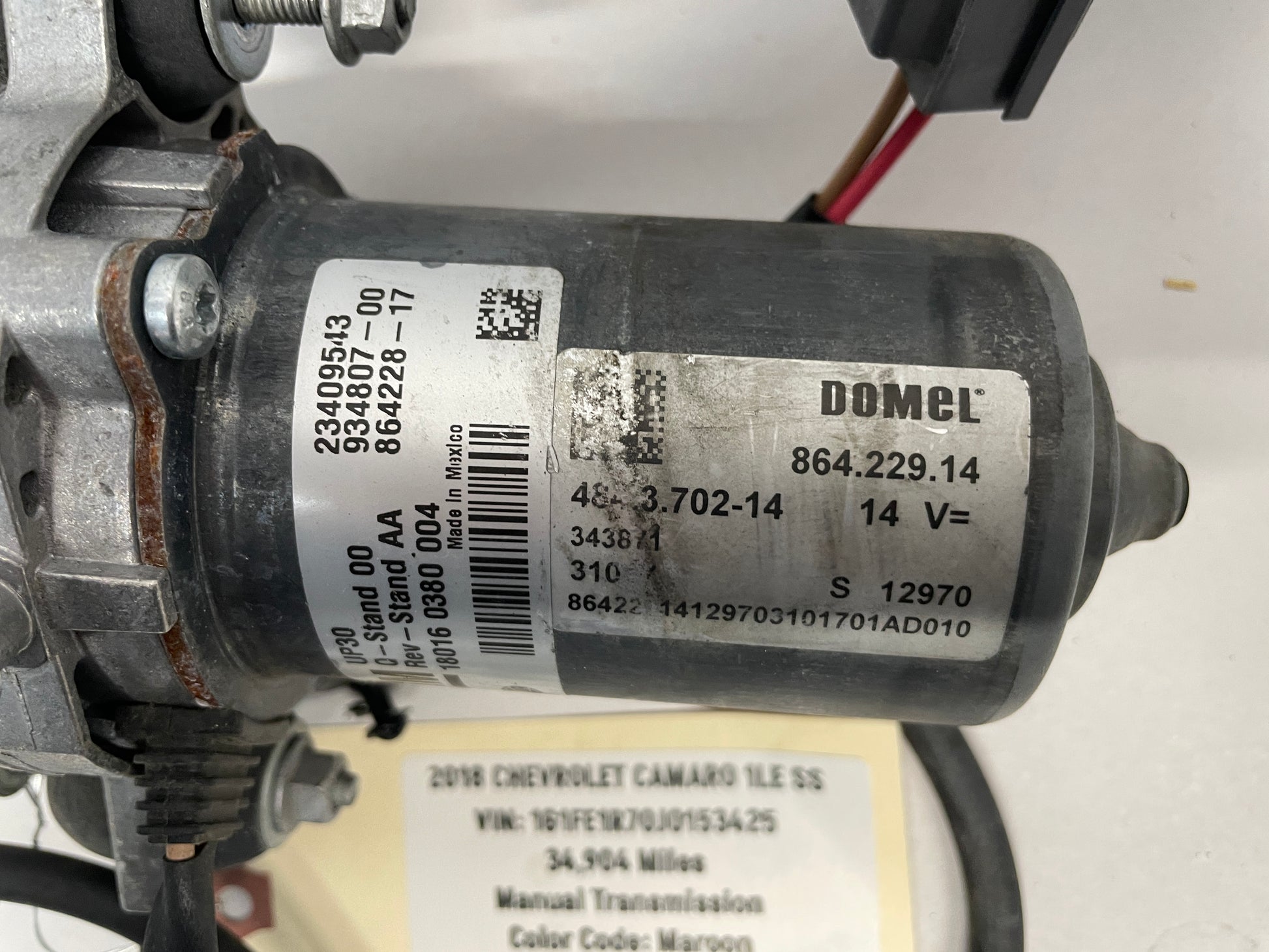 2018 Chevy Camaro 1LE SS Brake Booster Vacuum Air Pump OEM - Day's Parts Yard
