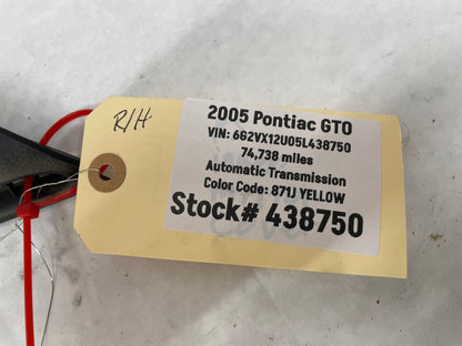 2005 Pontiac GTO RH Passenger Interior Defrost Trim Door Vent Triangle OEM