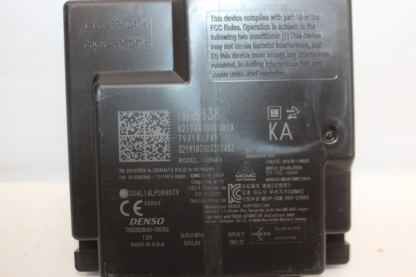 2019 Chevy Camaro SS 1LE Keyless Entry Module OEM