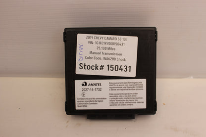 2019 Chevy Camaro SS 1LE Keyless Entry Module OEM