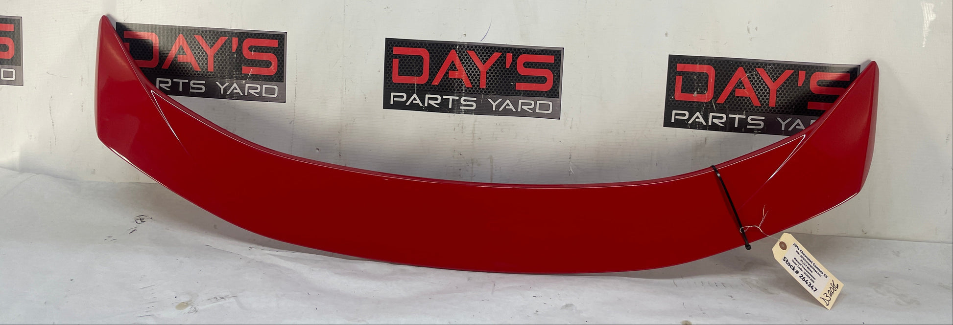 2014 Chevy Camaro SS Trunk Deck Lid Spoiler Wing Red OEM - Day's Parts Yard