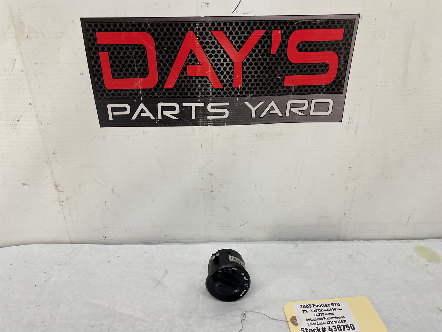 2005 Pontiac GTO Headlight Head Lamp Dash Light Dimmer Control Switch OEM