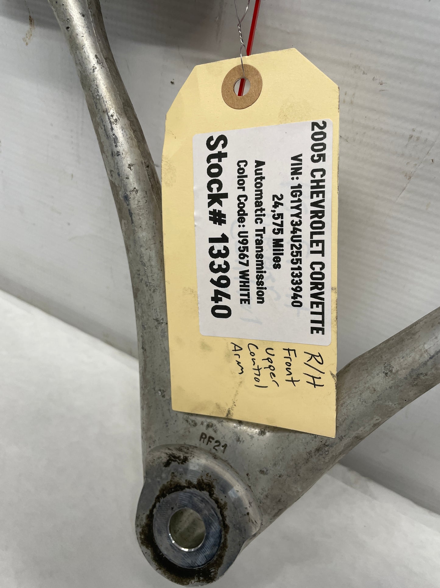 2005 Chevy C6 Corvette RH Passenger Front Suspension Upper Control Arm OEM - Day's Parts Yard