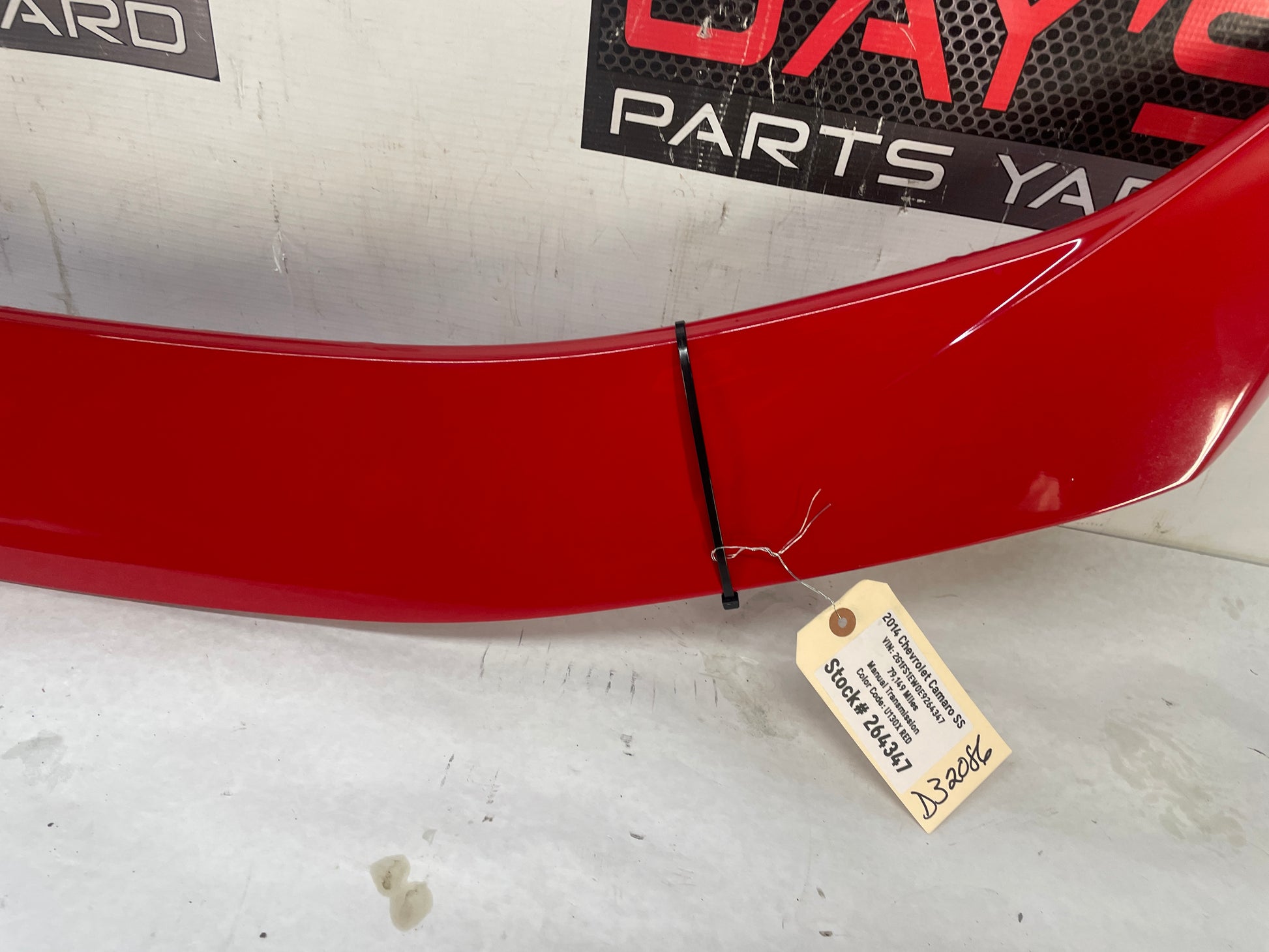 2014 Chevy Camaro SS Trunk Deck Lid Spoiler Wing Red OEM - Day's Parts Yard