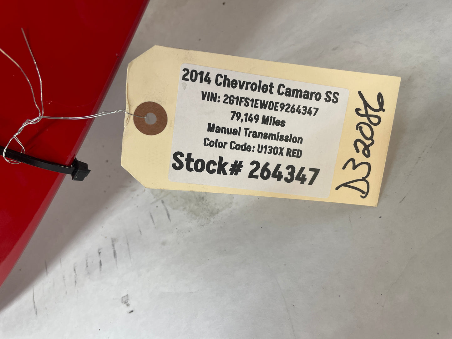 2014 Chevy Camaro SS Trunk Deck Lid Spoiler Wing Red OEM - Day's Parts Yard