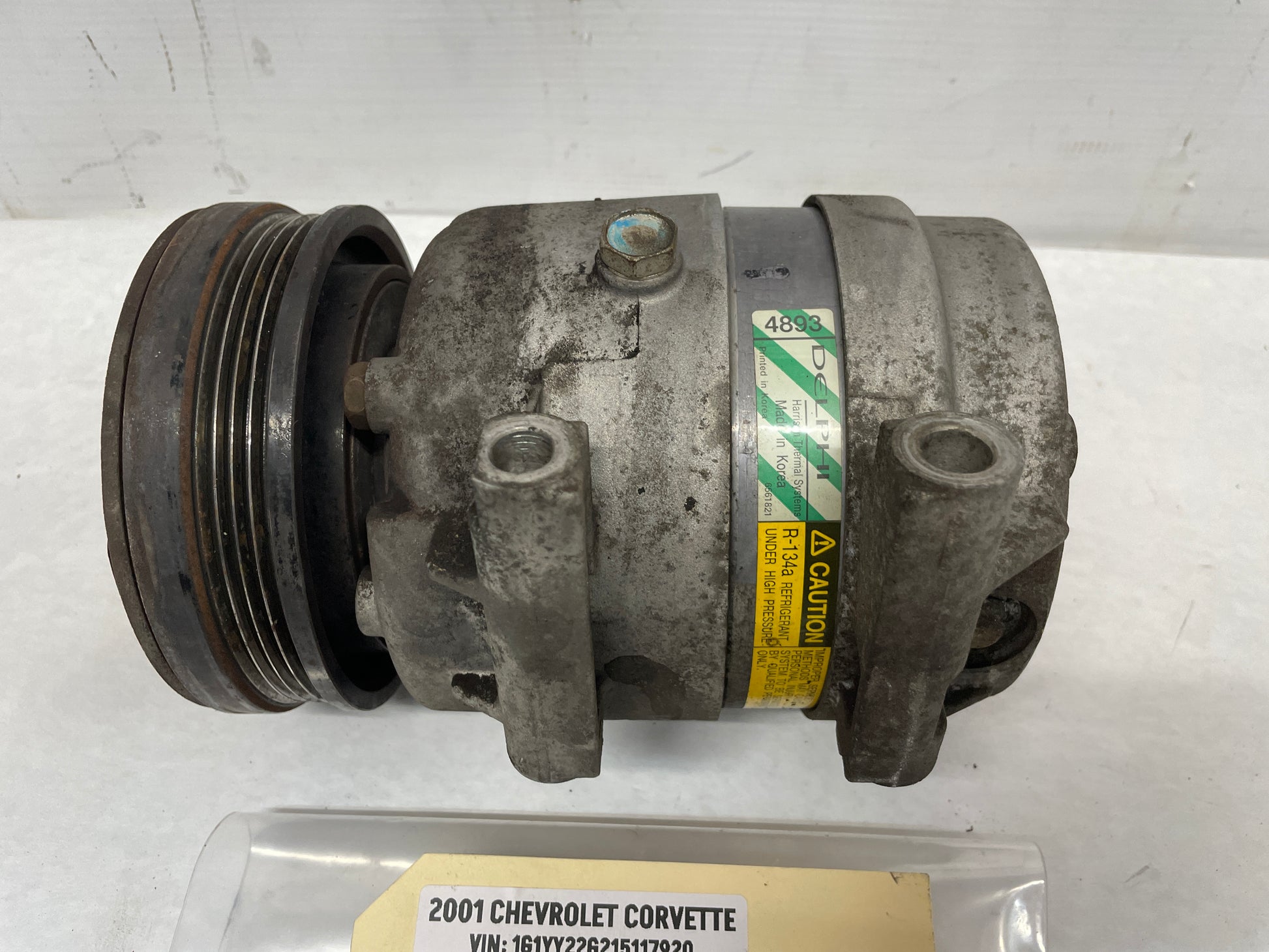 2001 Chevy C5 Corvette AC Compressor w/ Hardware OEM - Day's Parts Yard