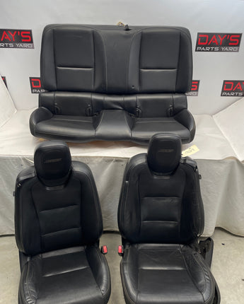2010 Chevy Camaro SS Seats Front and Rear Black Leather OEM