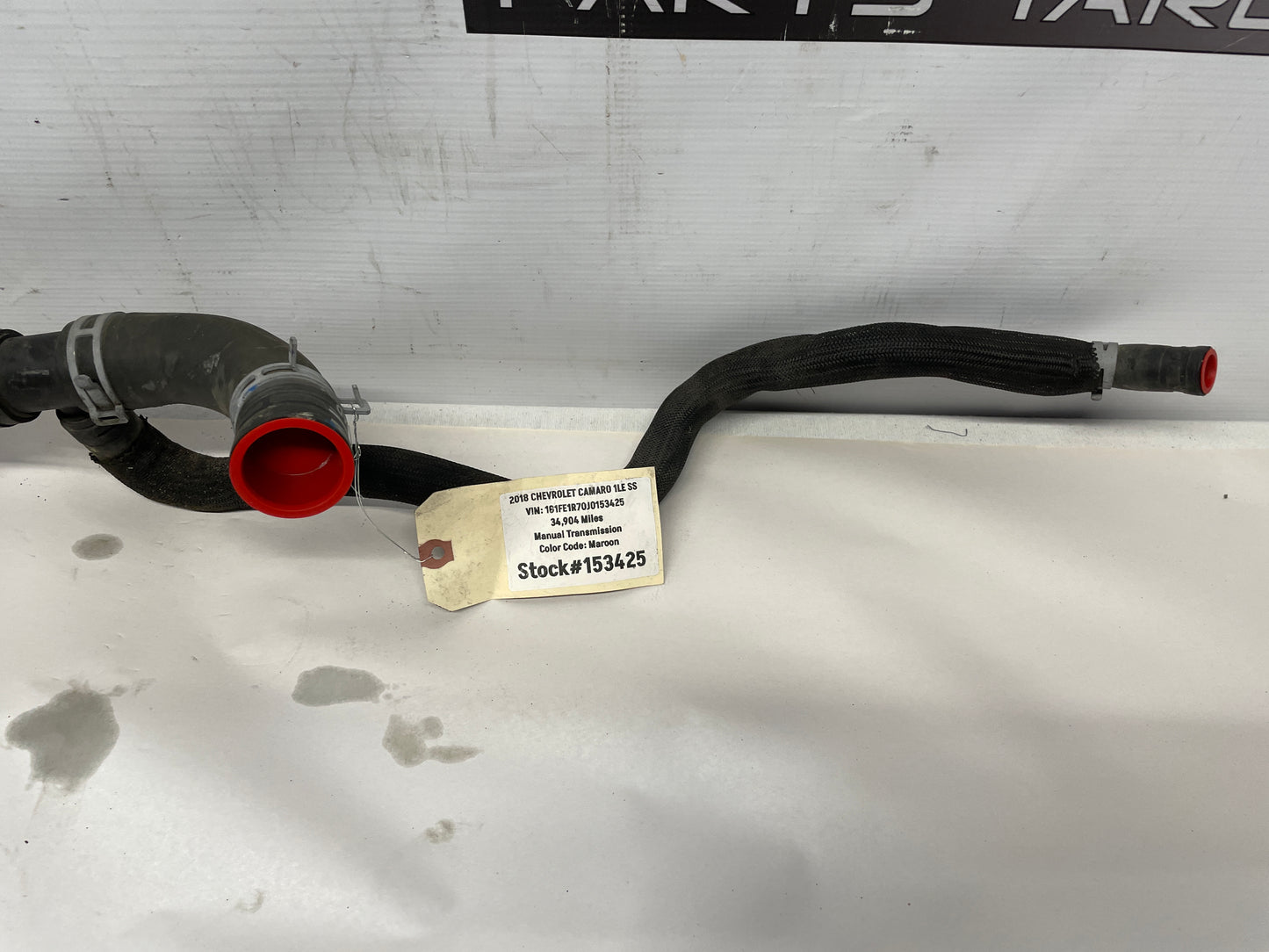 2018 Chevy Camaro 1LE SS Radiator Coolant Lines Hoses Tubes OEM - Day's Parts Yard