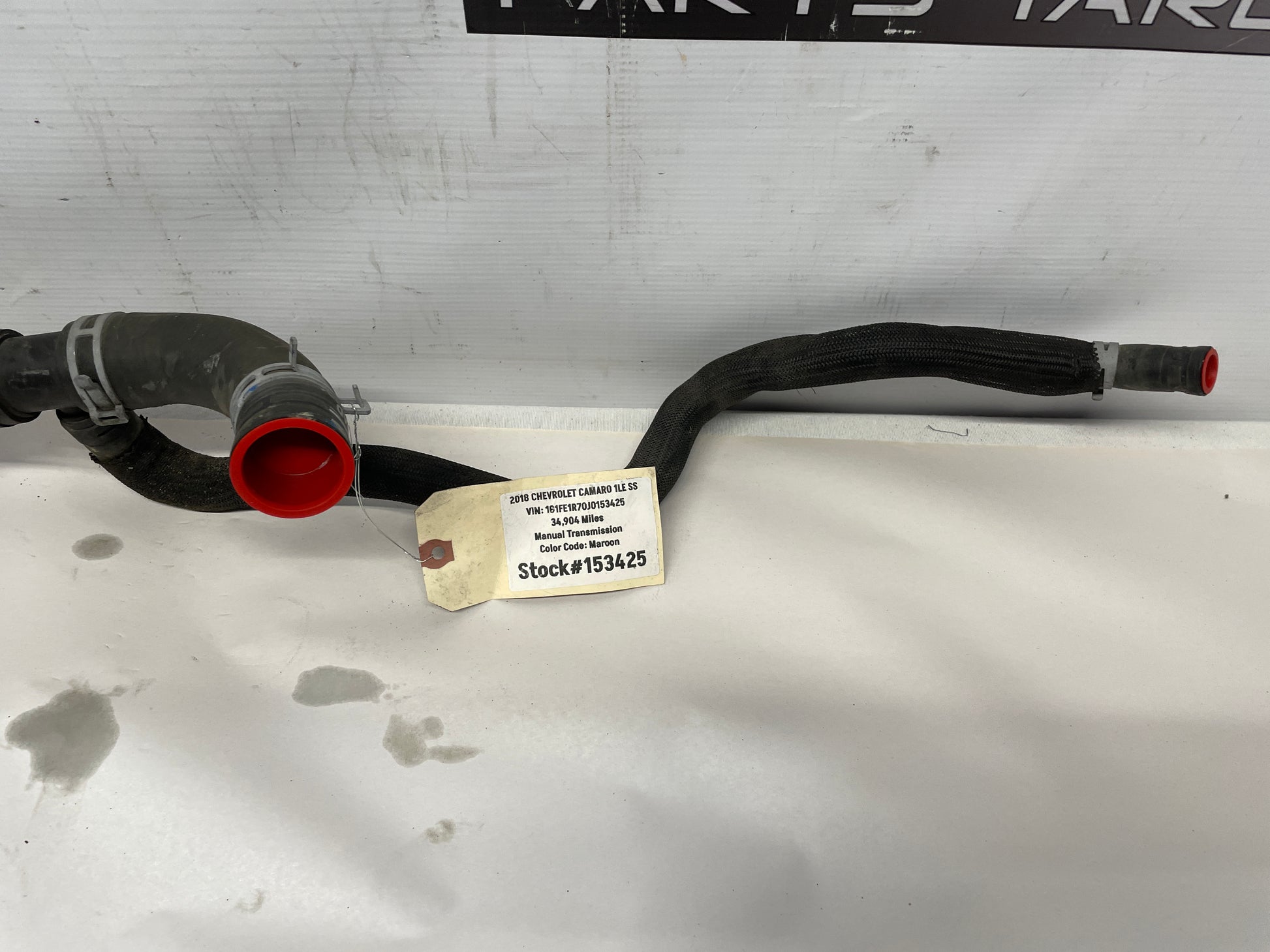 2018 Chevy Camaro 1LE SS Radiator Coolant Lines Hoses Tubes OEM - Day's Parts Yard