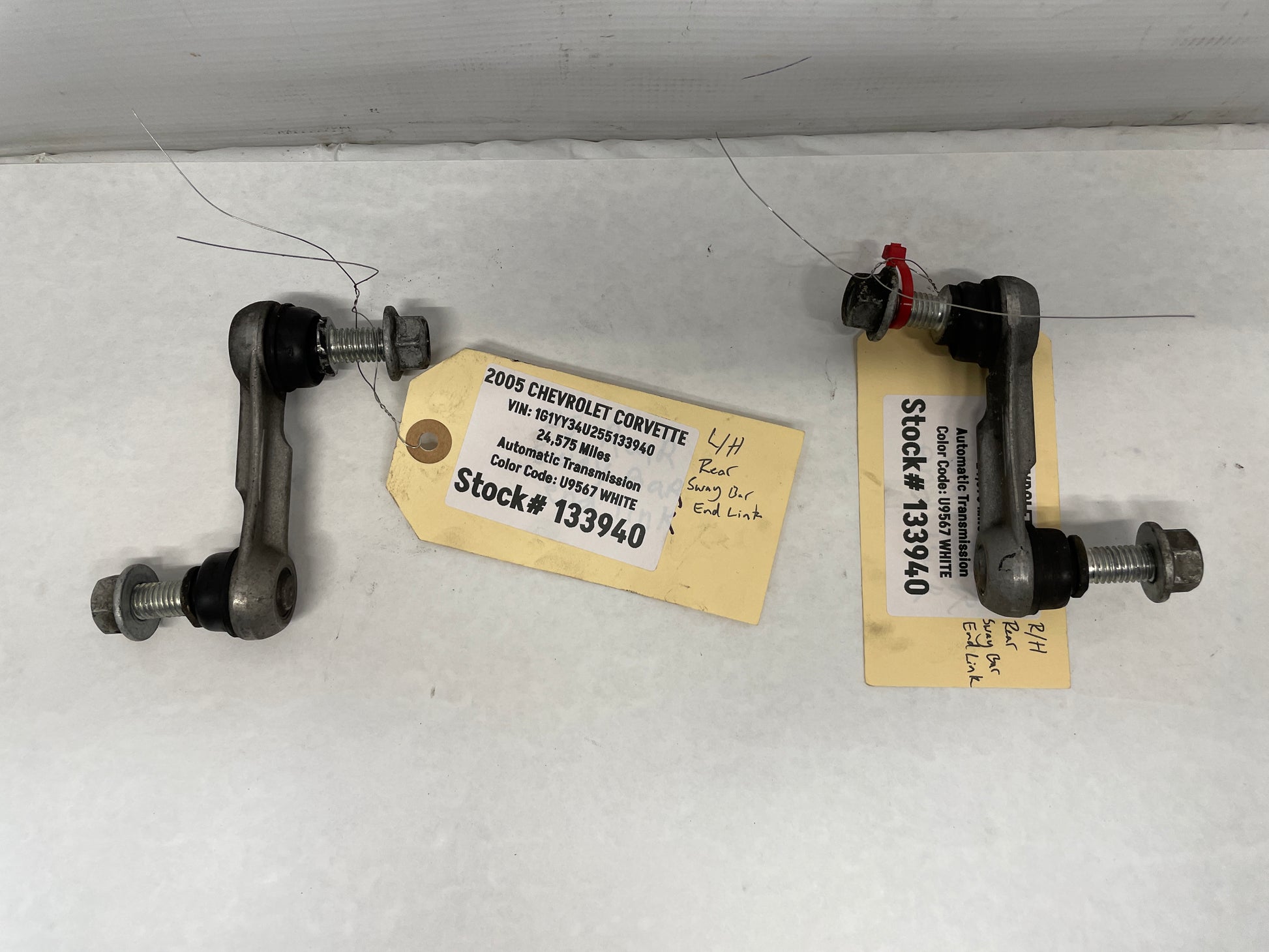 2005 Chevy C6 Corvette RH & LH Suspension Stabilizer Sway Bar End Links OEM - Day's Parts Yard