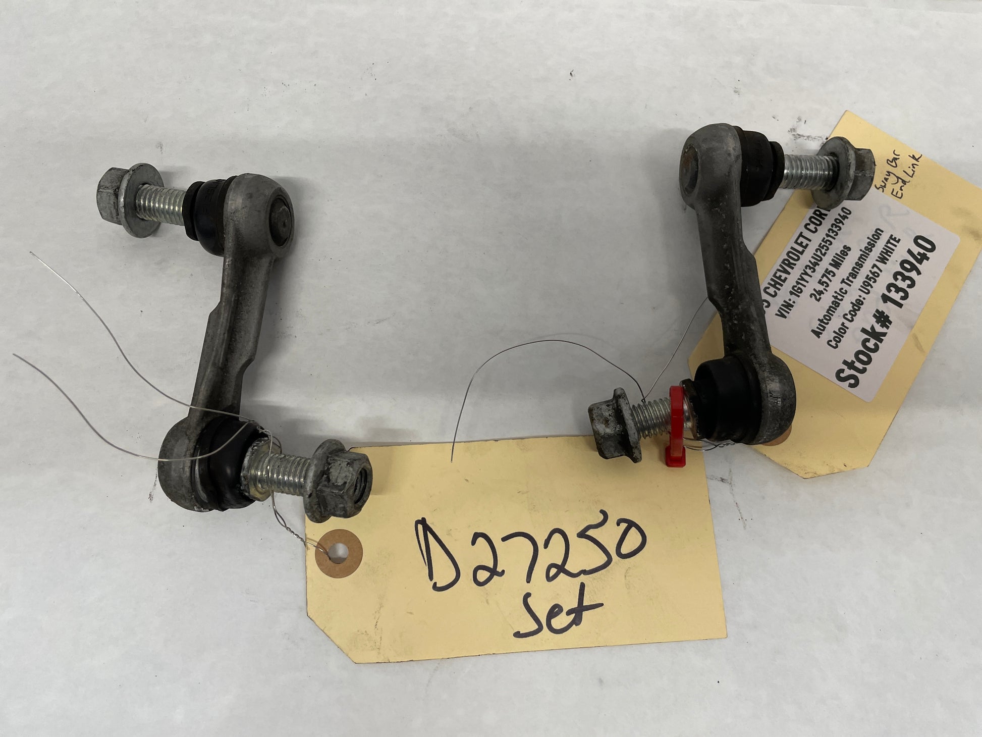2005 Chevy C6 Corvette RH & LH Suspension Stabilizer Sway Bar End Links OEM - Day's Parts Yard