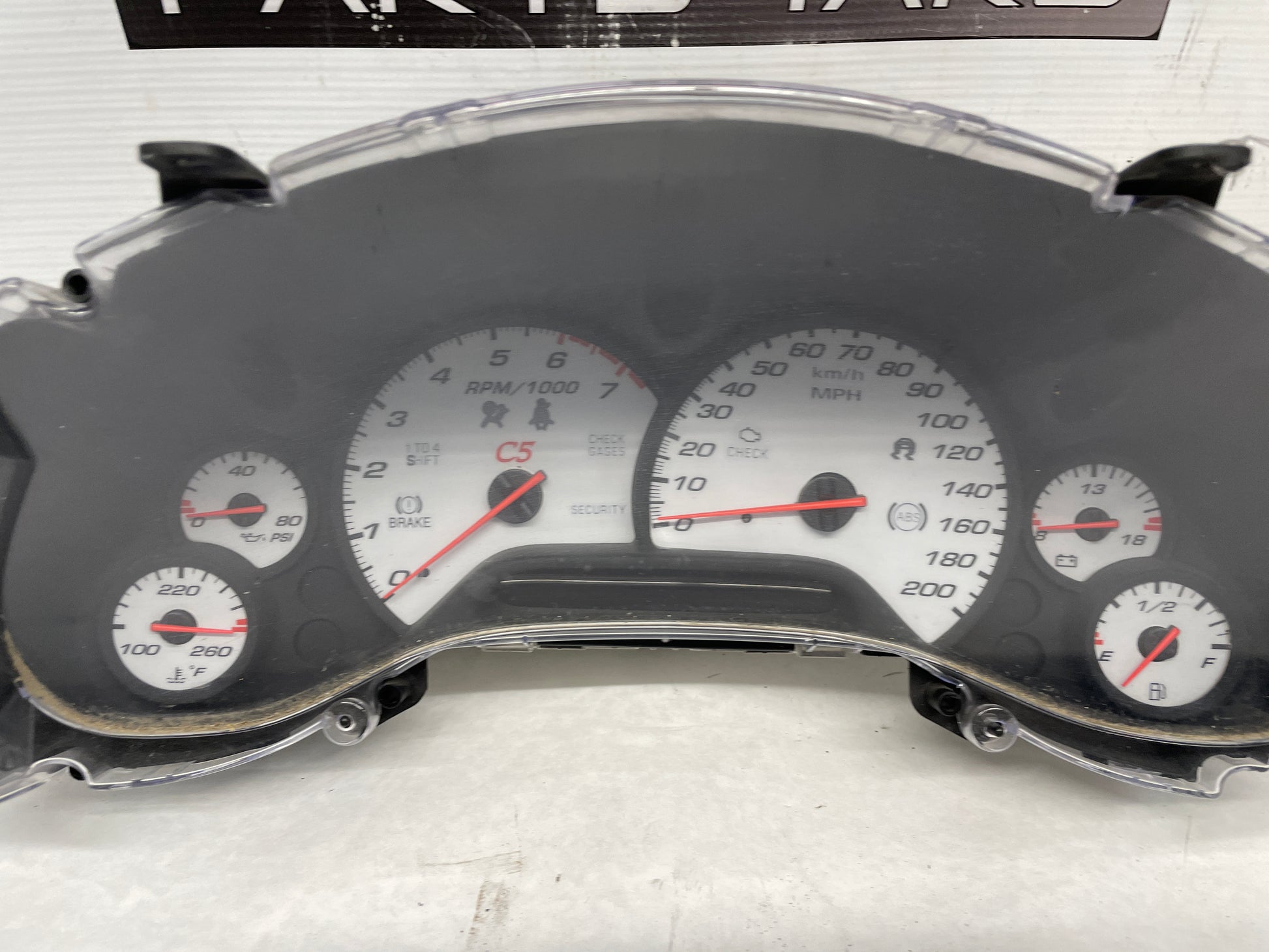 2001 Chevy C5 Corvette Instrument Panel Gauge Cluster Speedometer OEM - Day's Parts Yard