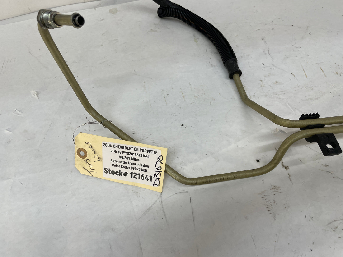 2004 Chevy C5 Corvette Transmission Oil Cooler Line OEM - Day's Parts Yard