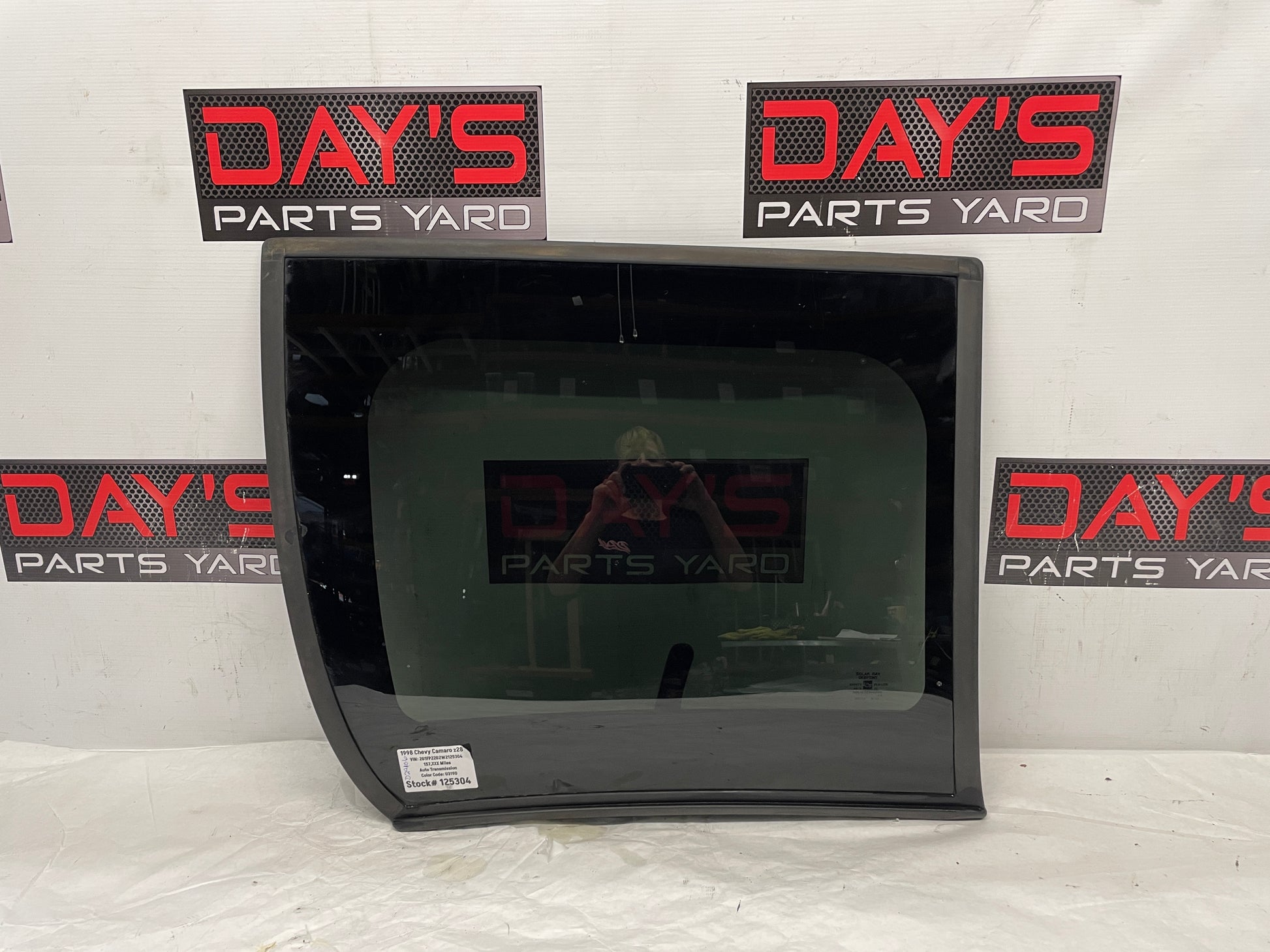1998 Chevy Camaro Z28 LH Driver T-Top Roof Glass Window Panel OEM - Day's Parts Yard