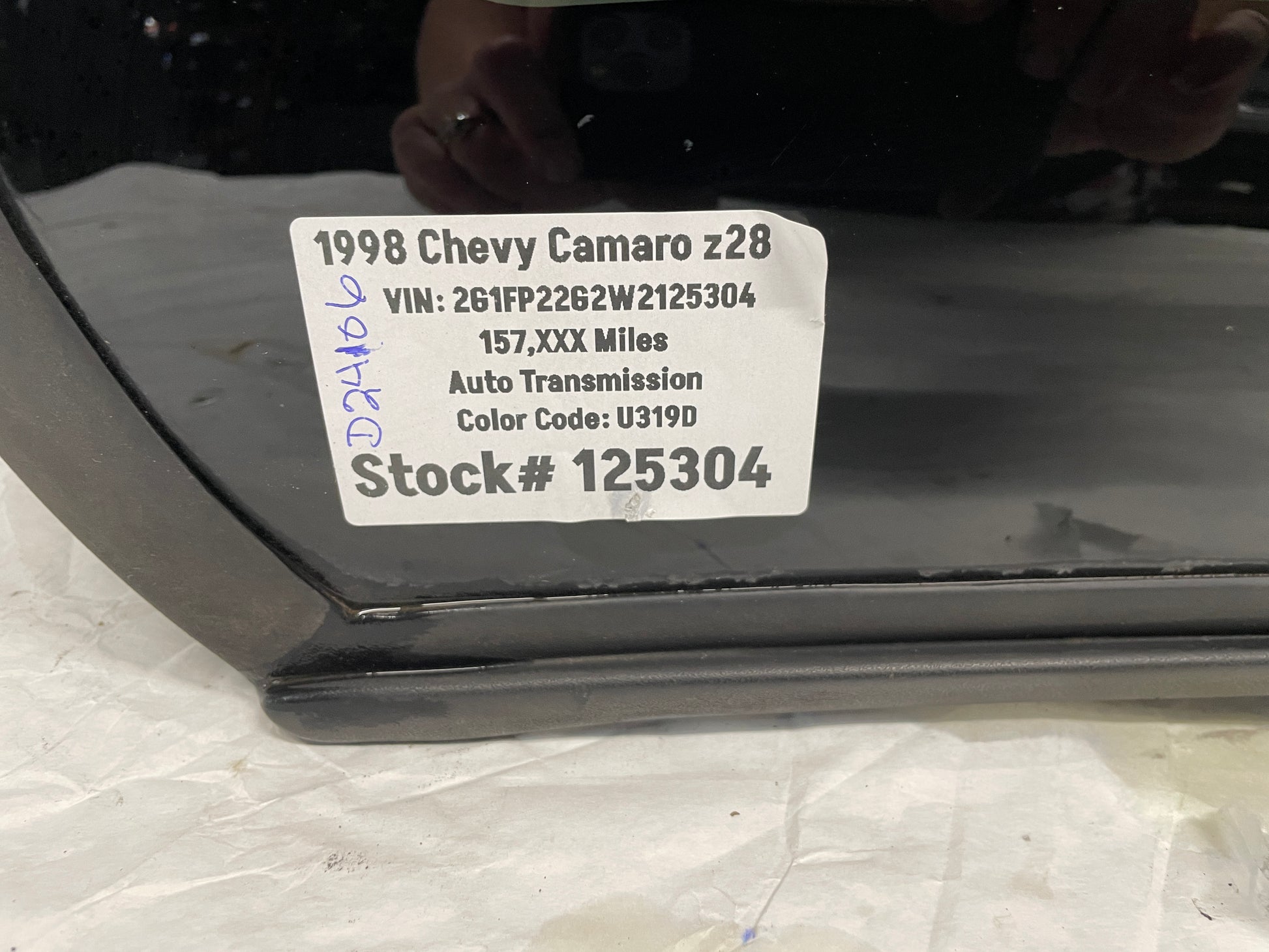 1998 Chevy Camaro Z28 LH Driver T-Top Roof Glass Window Panel OEM - Day's Parts Yard