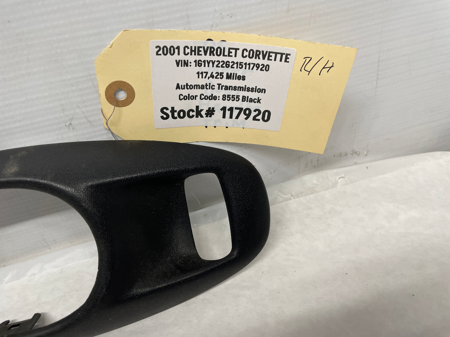 2001 Chevy C5 Corvette RH Passenger Inner Interior Door Handle Trim Bezel Frame OEM - Day's Parts Yard