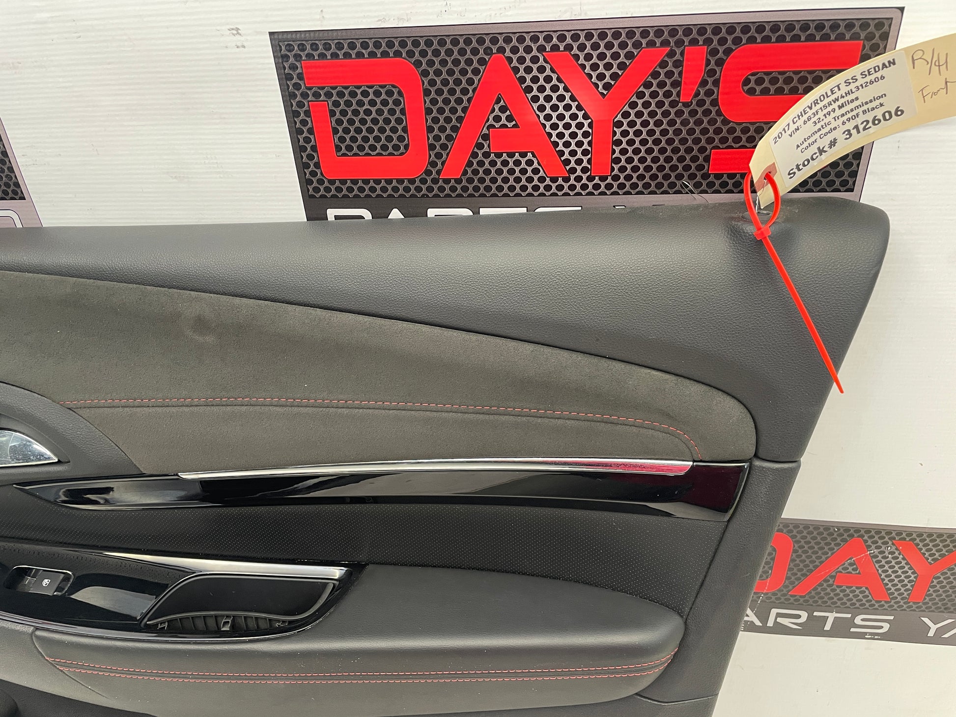 2017 Chevy SS Sedan Front RH Passenger Door Panel OEM - Day's Parts Yard