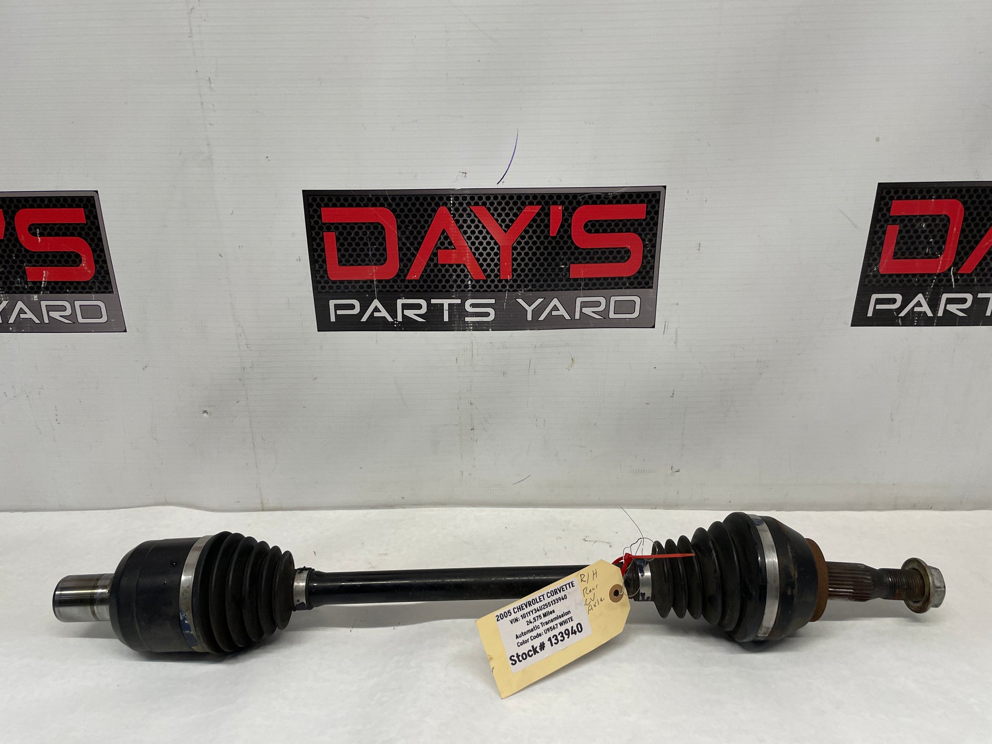 2005 Chevy C6 Corvette RH Passenger Rear CV Axle Half Shaft OEM 24k - Day's Parts Yard