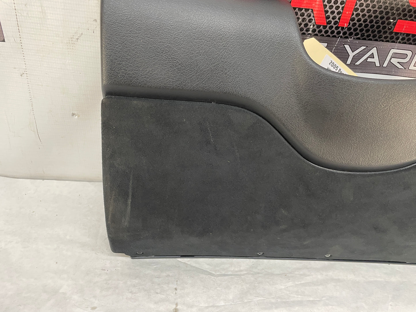 2005 Pontiac GTO Black Suede Lower Dash Knee Bolster Fuse Cover OEM