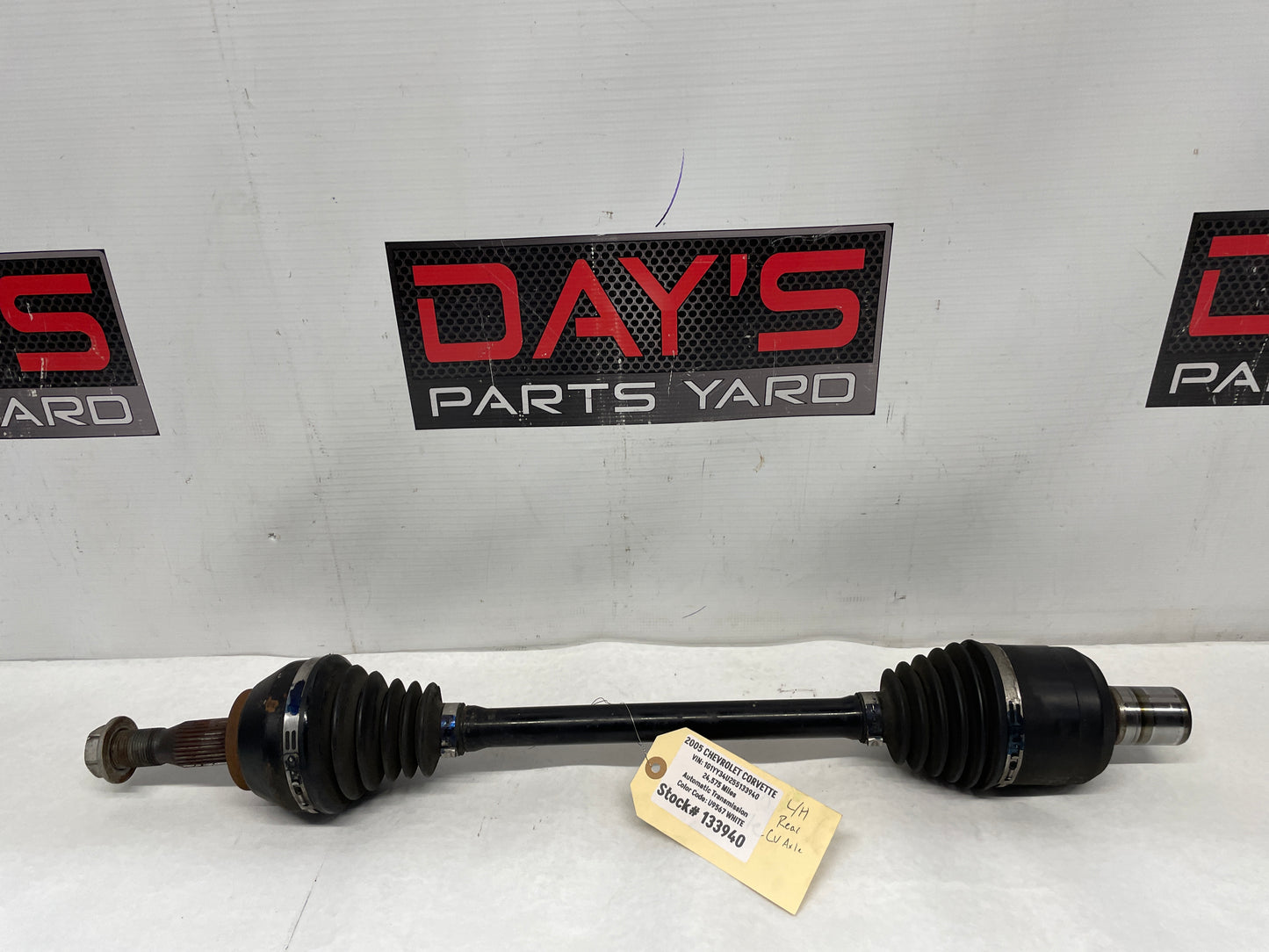 2005 Chevy C6 Corvette LH Driver Rear CV Axle Half Shaft OEM - Day's Parts Yard