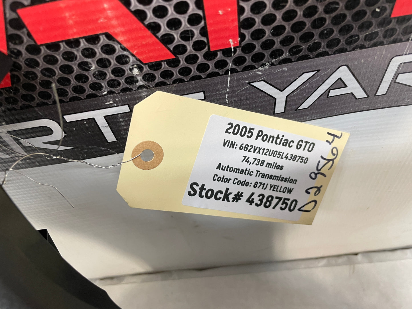 2005 Pontiac GTO Black Suede Lower Dash Knee Bolster Fuse Cover OEM