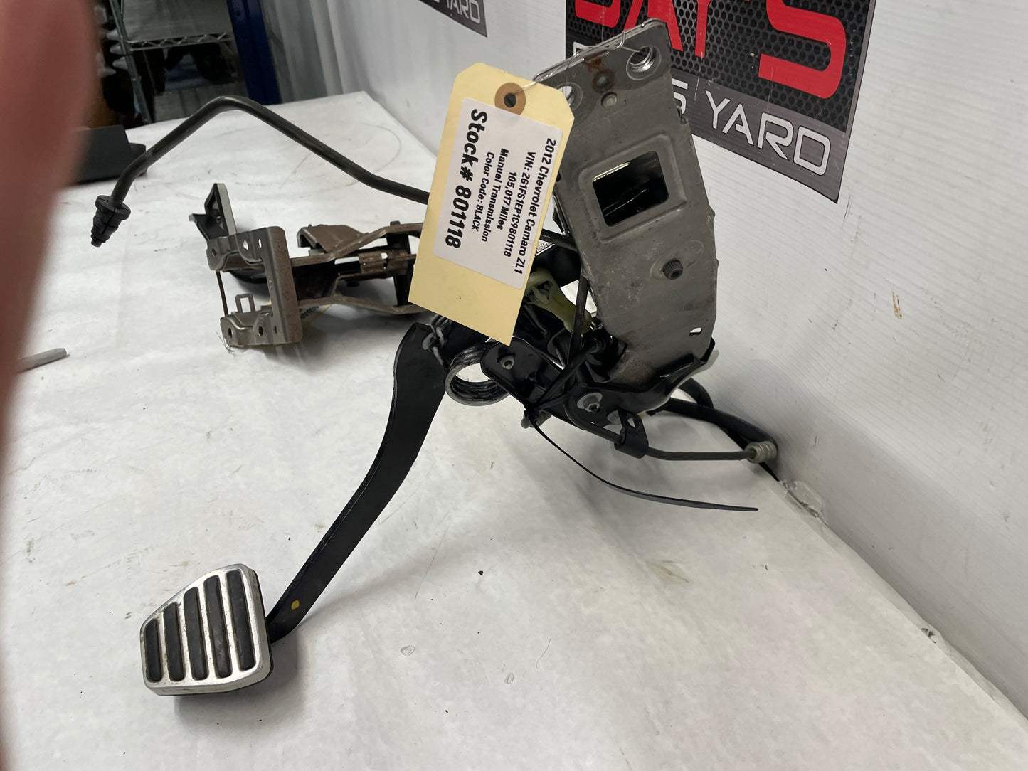 2012 Chevy Camaro ZL1 Manual Transmission Pedal Set Brake & Clutch Assembly OEM - Day's Parts Yard