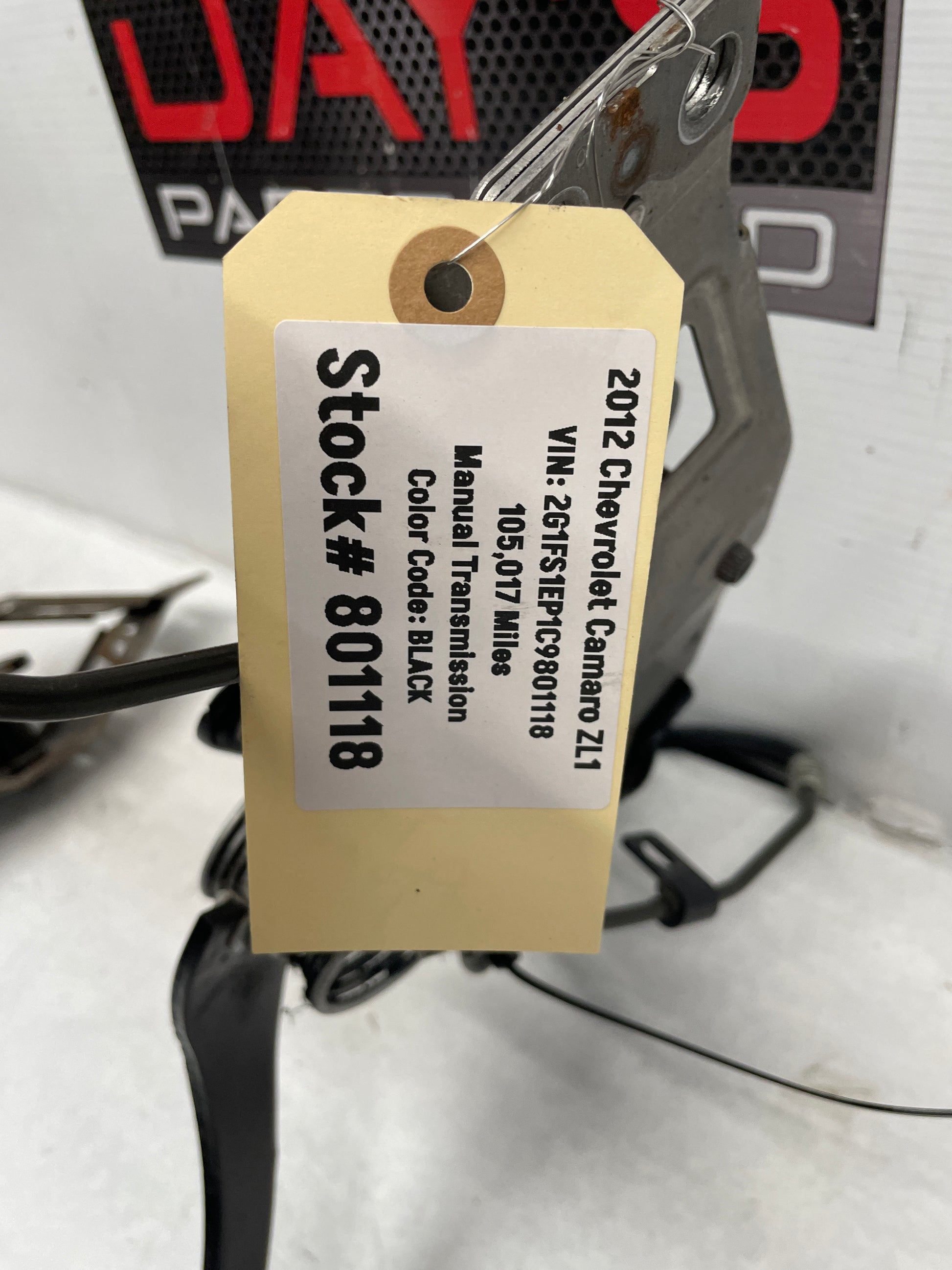 2012 Chevy Camaro ZL1 Manual Transmission Pedal Set Brake & Clutch Assembly OEM - Day's Parts Yard