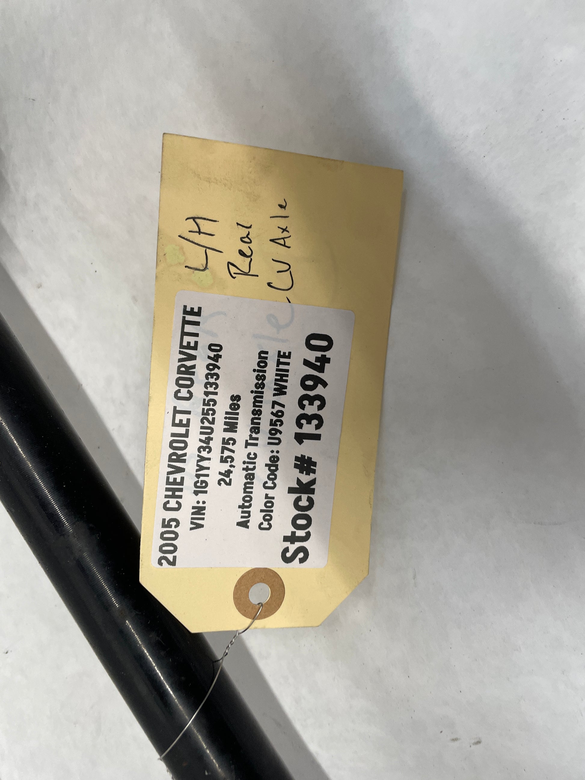 2005 Chevy C6 Corvette LH Driver Rear CV Axle Half Shaft OEM - Day's Parts Yard