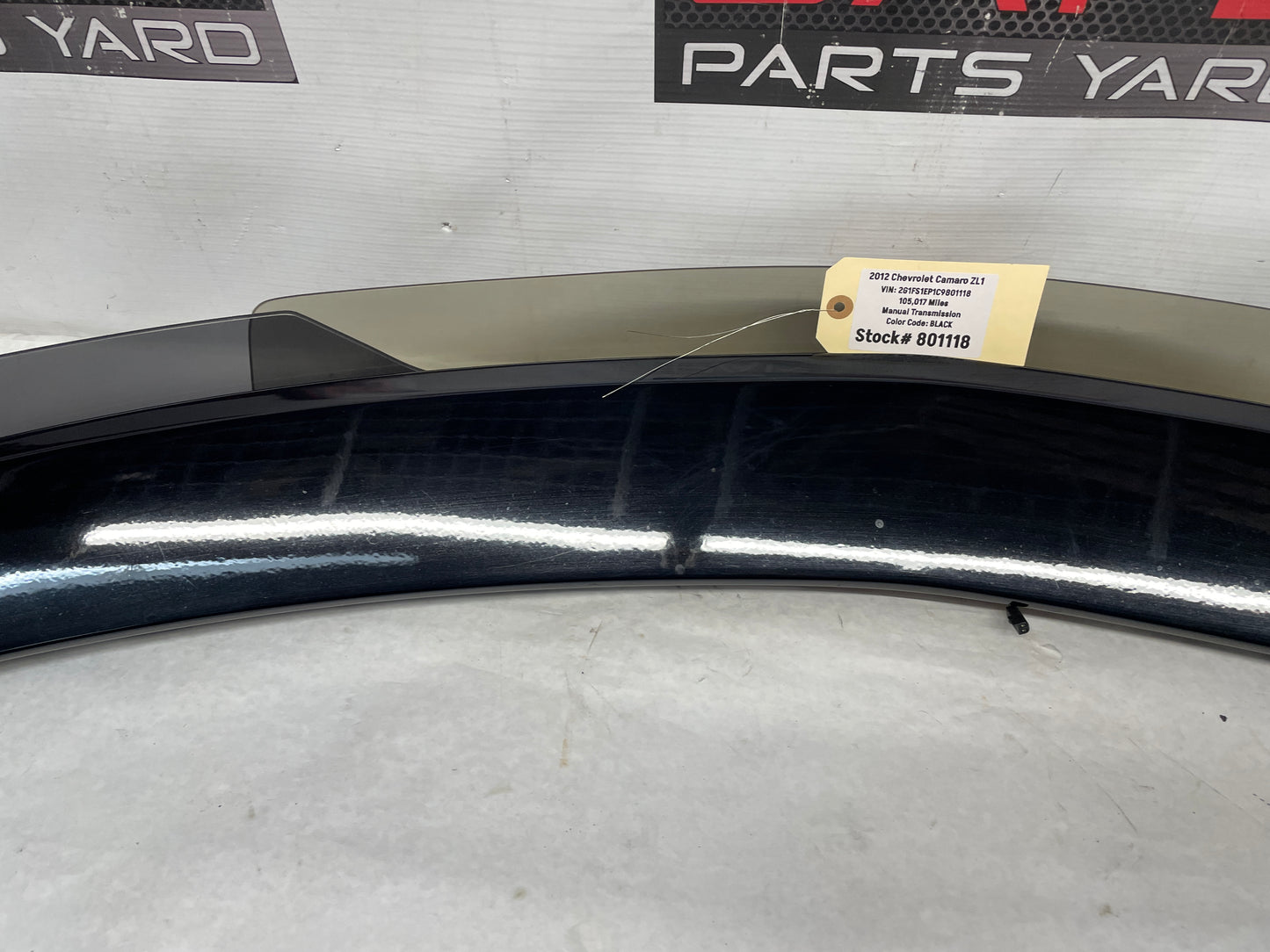 2012 Chevy Camaro ZL1 Spoiler Wing Duck Bill OEM - Day's Parts Yard