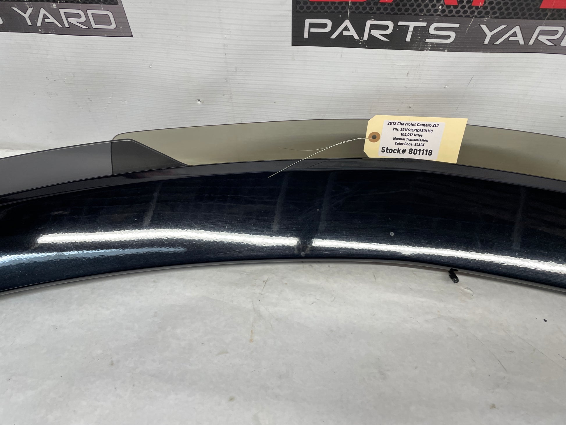 2012 Chevy Camaro ZL1 Spoiler Wing Duck Bill OEM - Day's Parts Yard