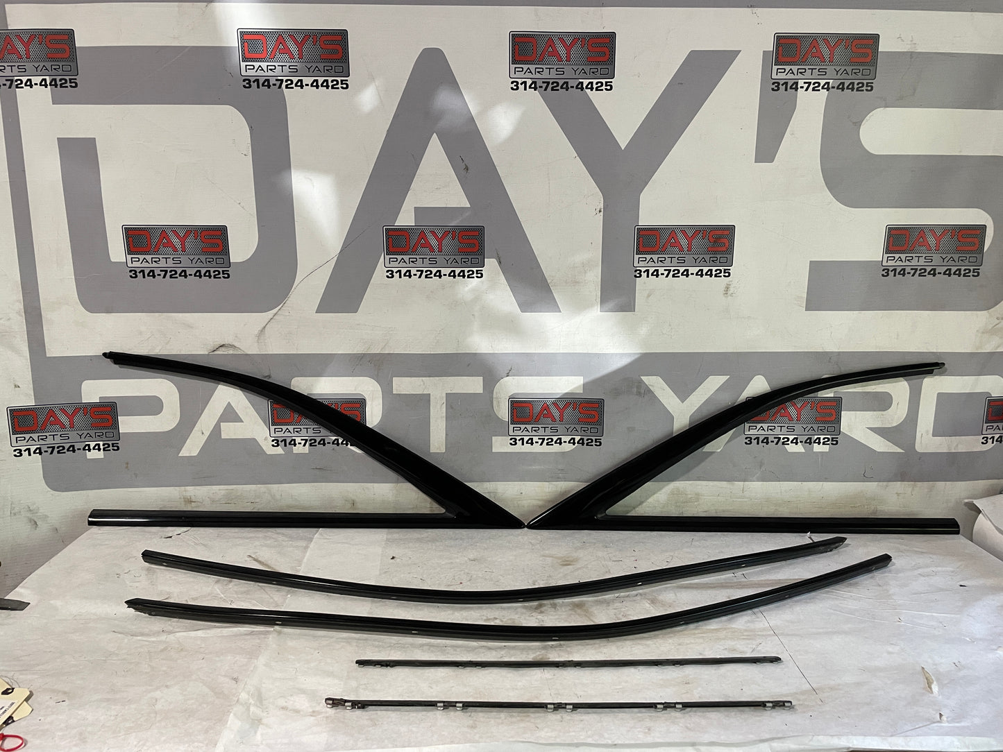 2017 Cadillac ATS-V Coupe Black RH & LH Window Sill Molding Trim Covers OEM - Day's Parts Yard