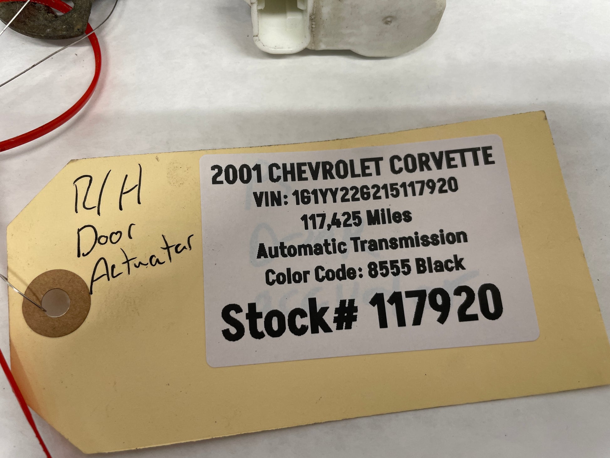 2001 Chevy C5 Corvette RH Passenger Front Door Lock Actuator OEM - Day's Parts Yard