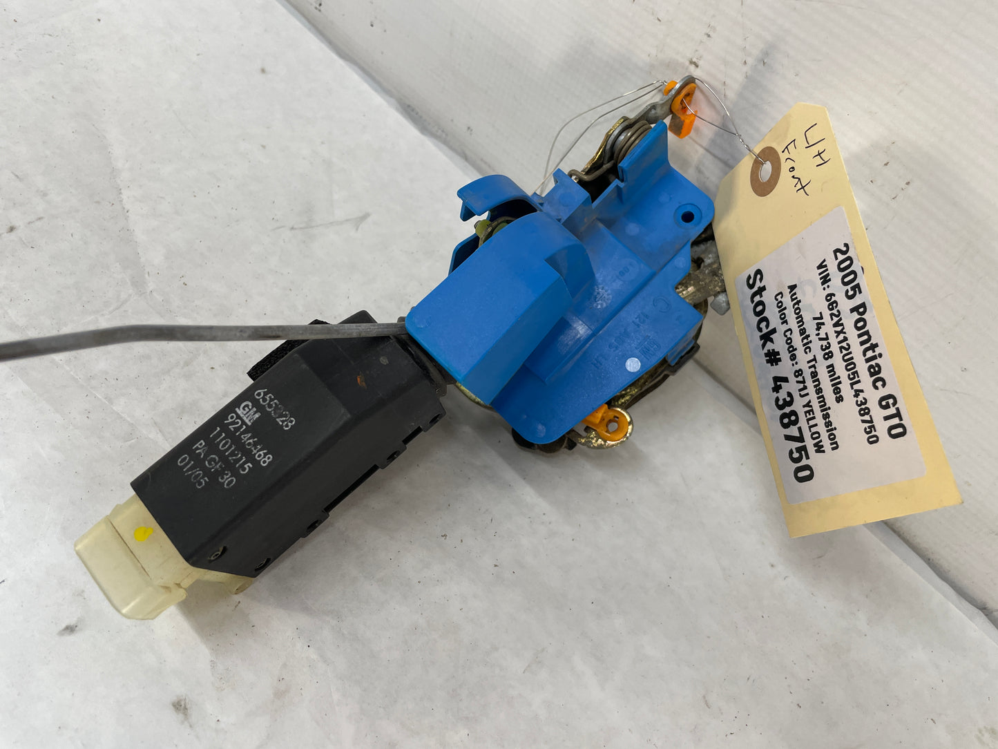 2005 Pontiac GTO LH Driver Door Lock Actuator Assembly OEM