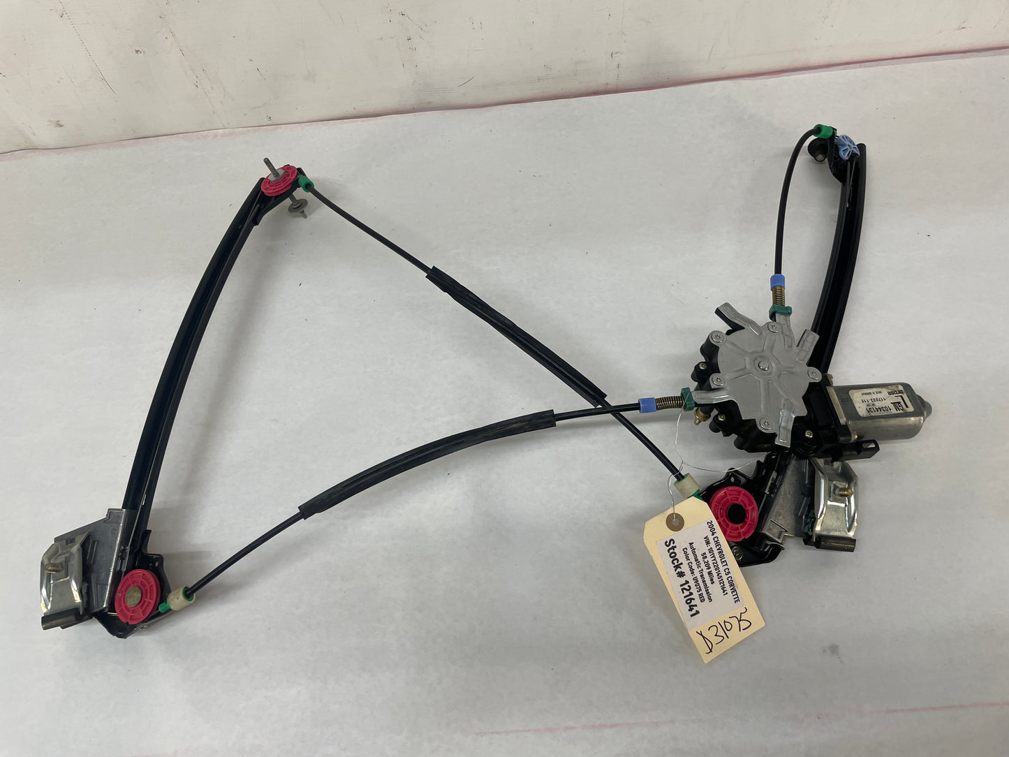 2004 Chevy C5 Corvette LH Driver Front Window Regulator w/ Motor OEM - Day's Parts Yard