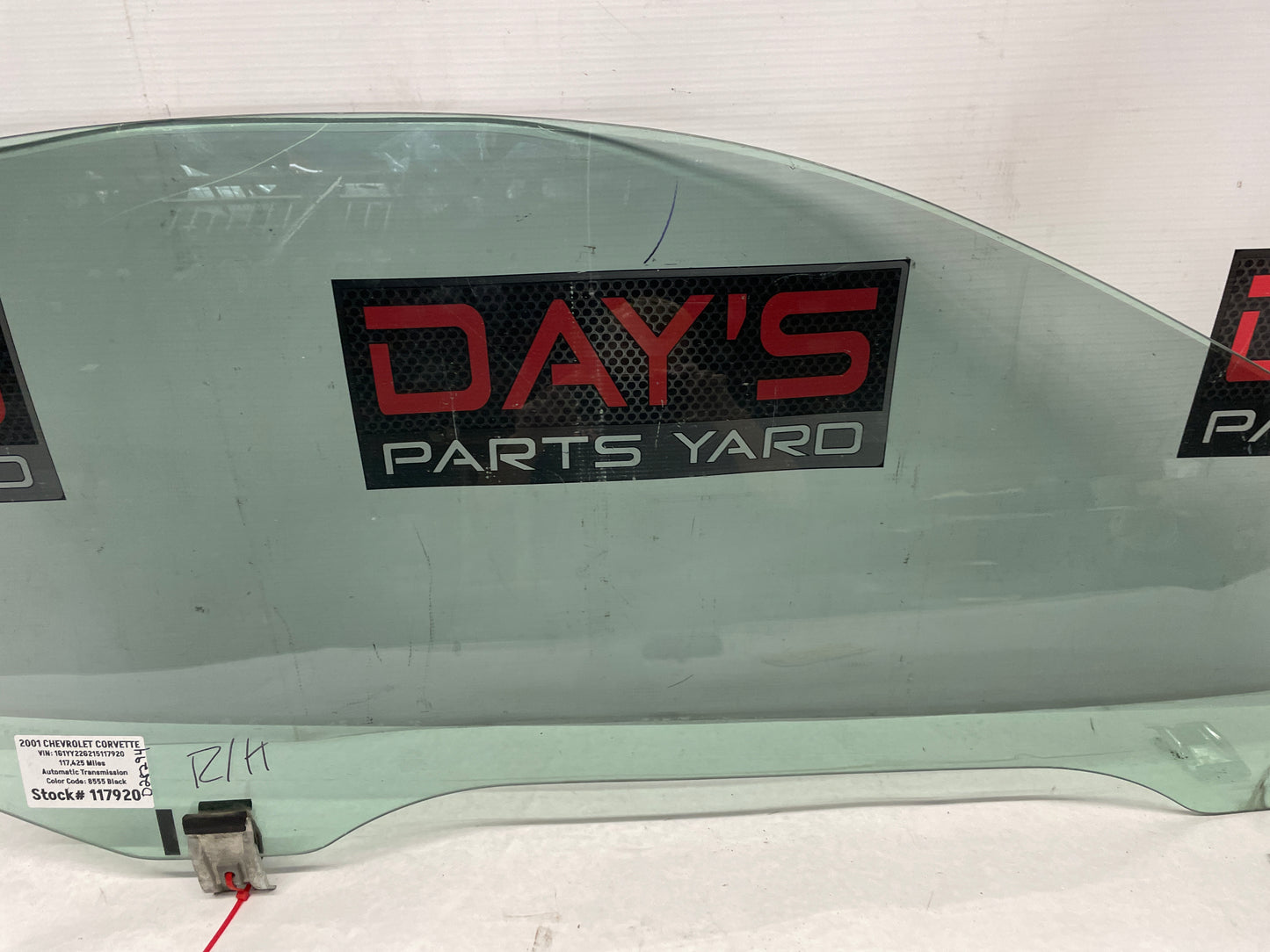 2001 Chevy C5 Corvette RH Passenger Door Window Glass OEM - Day's Parts Yard