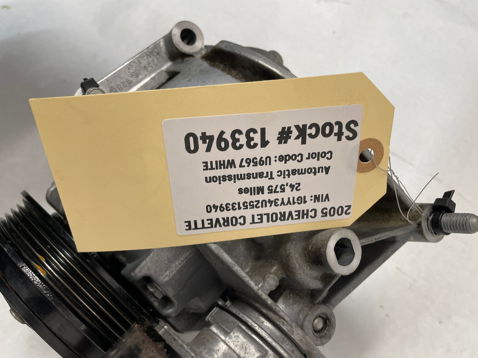 2005 Chevy C6 Corvette A/C Air Conditioner Compressor w/ Bracket OEM 24k - Day's Parts Yard