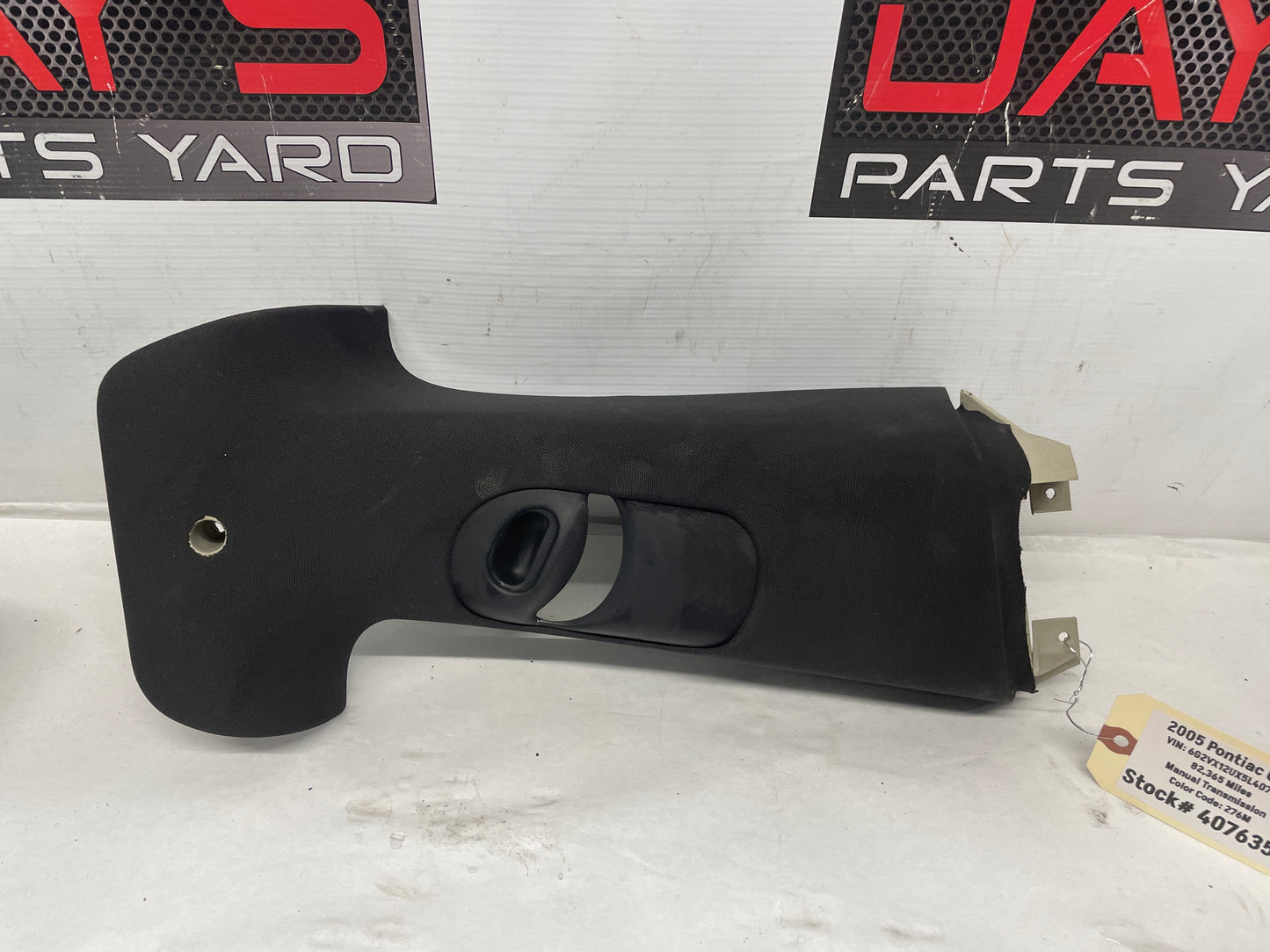 2005 Pontiac GTO RH & LH Interior Upper B Pillar Seat Belt Trim OEM