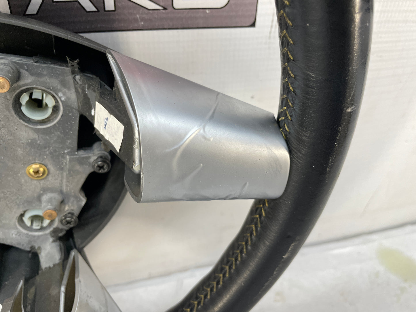 2005 Pontiac GTO Steering Wheel Yellow Stitching OEM