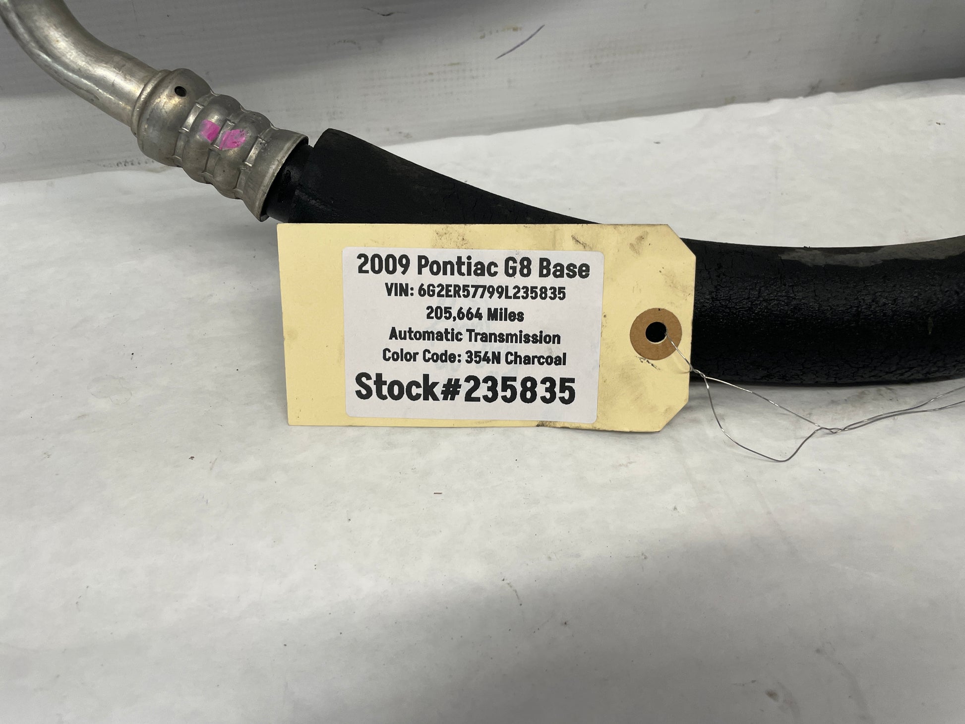 2009 Pontiac G8 Base AC Air Conditioner Compressor Manifold Line Hose Tube OEM - Day's Parts Yard