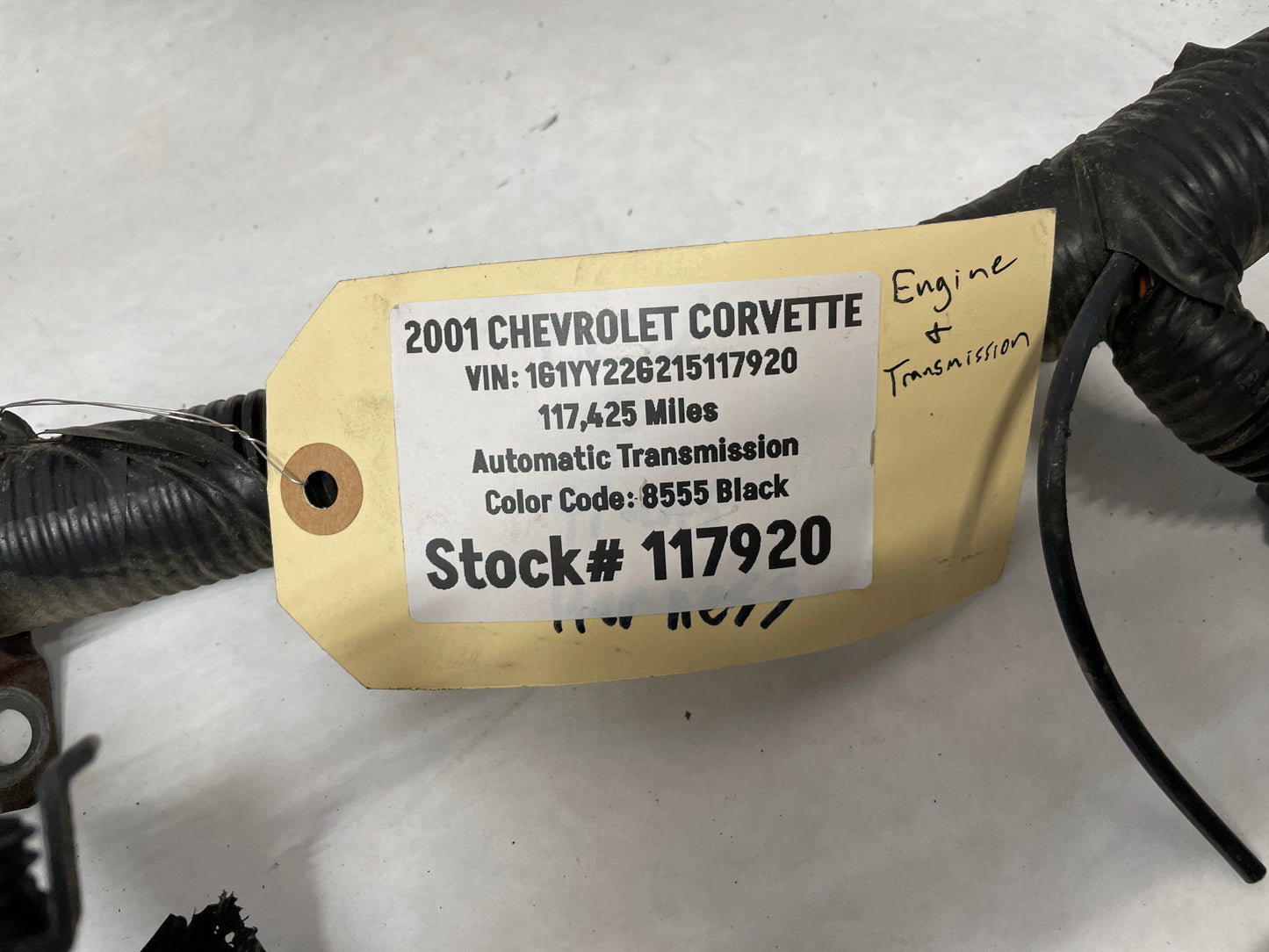 2001 Chevy C5 Corvette Automatic Transmission Wire Wiring Harness OEM - Day's Parts Yard