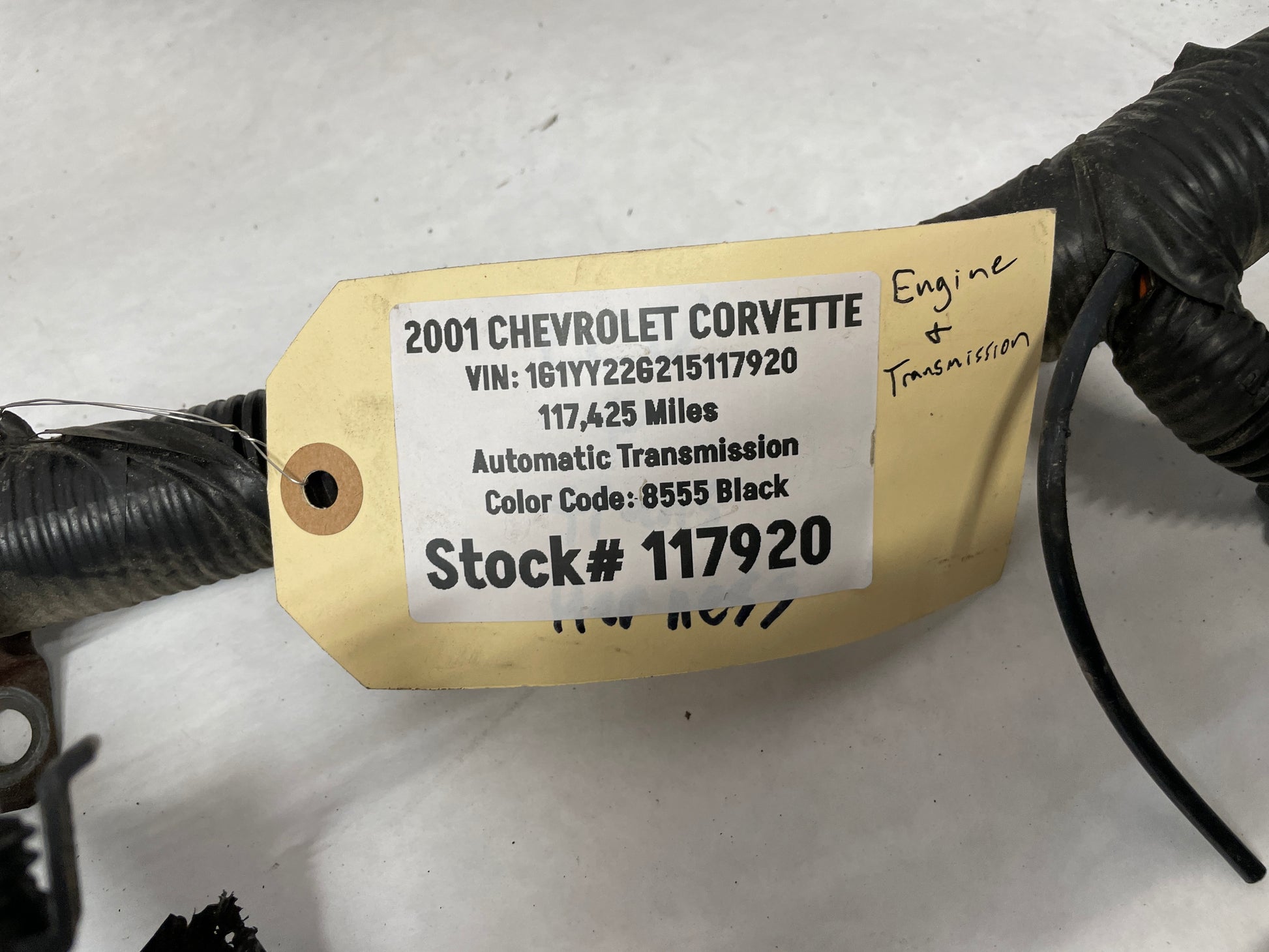 2001 Chevy C5 Corvette Automatic Transmission Wire Wiring Harness OEM - Day's Parts Yard