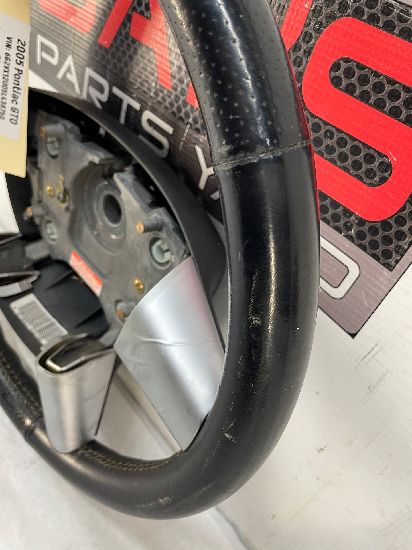 2005 Pontiac GTO Steering Wheel Yellow Stitching OEM